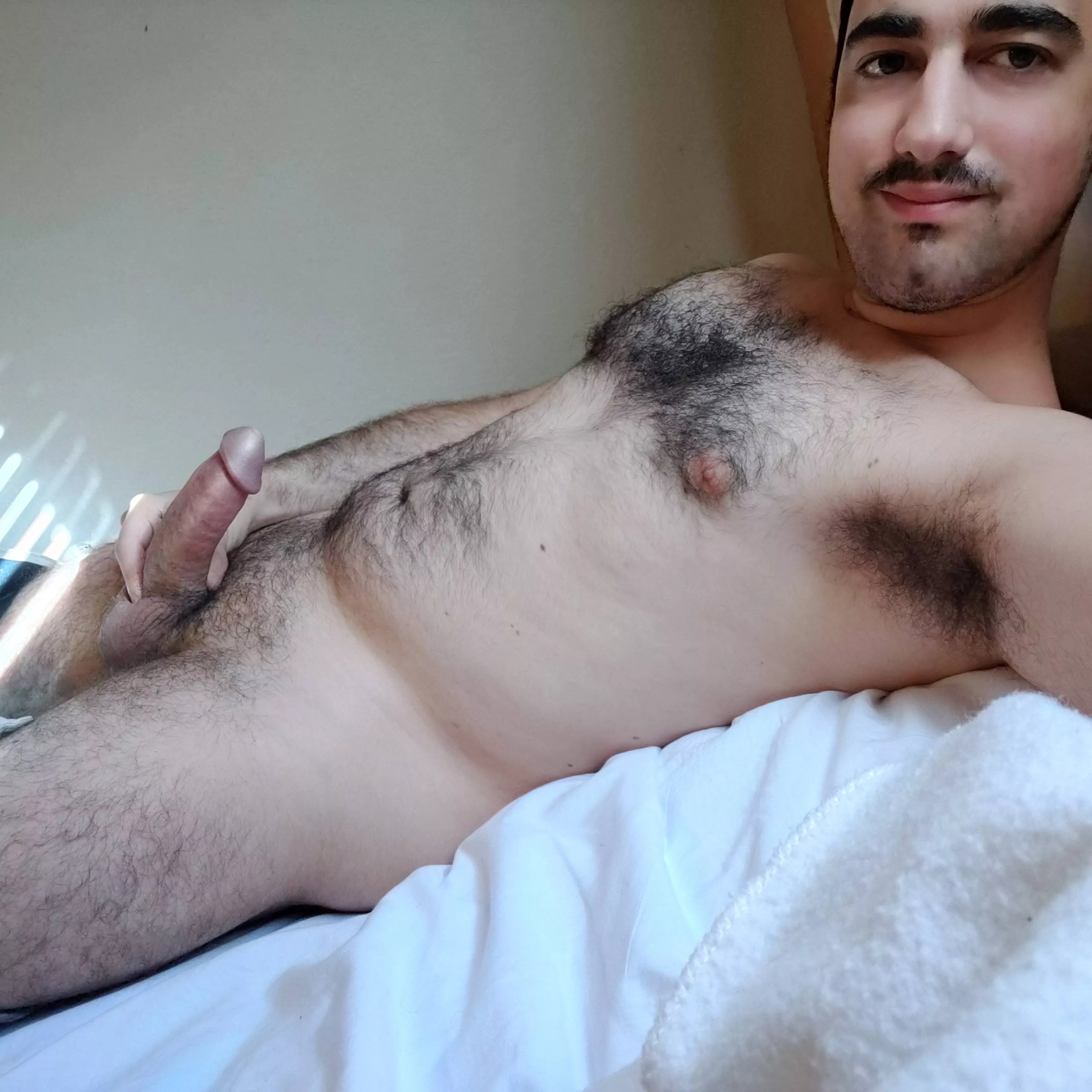 Showing off my body and my average length cock.