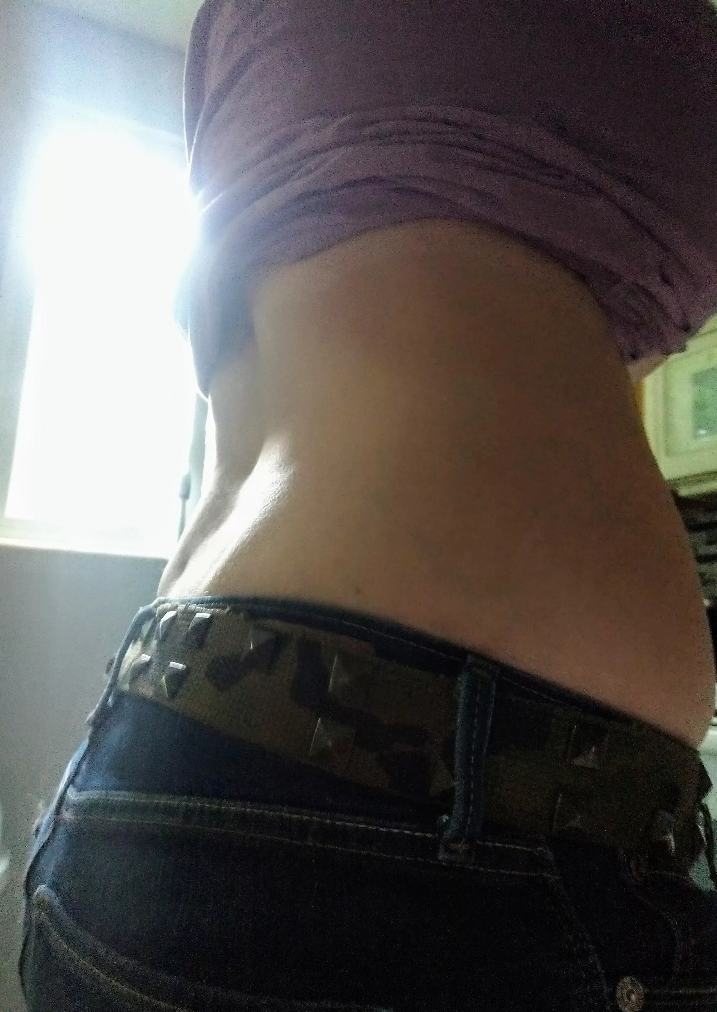 Side view of my back dimples