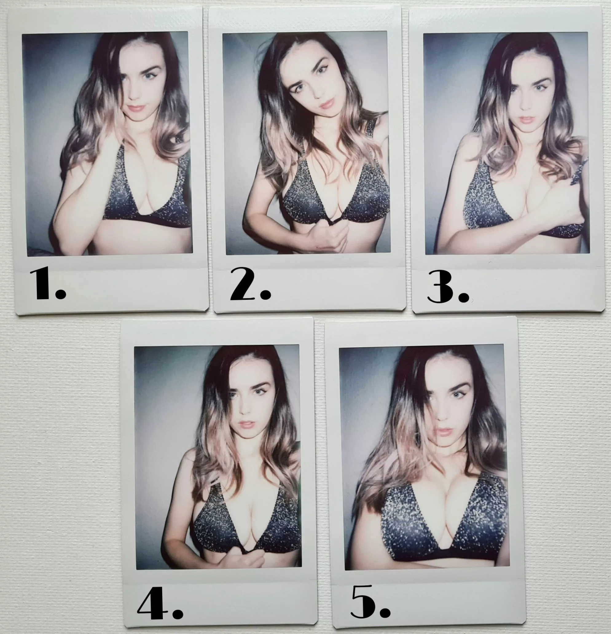 Silver Bralette Polaroids