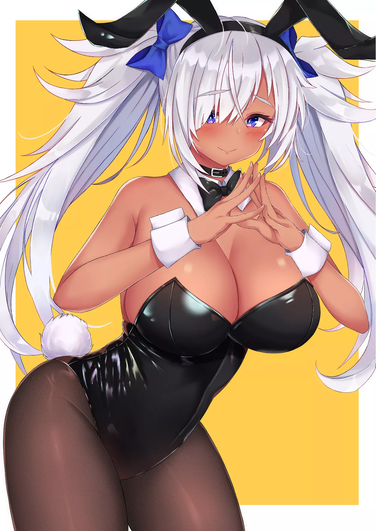 Silver-Haired Brown Bunny Girl (Rokita) [Original]