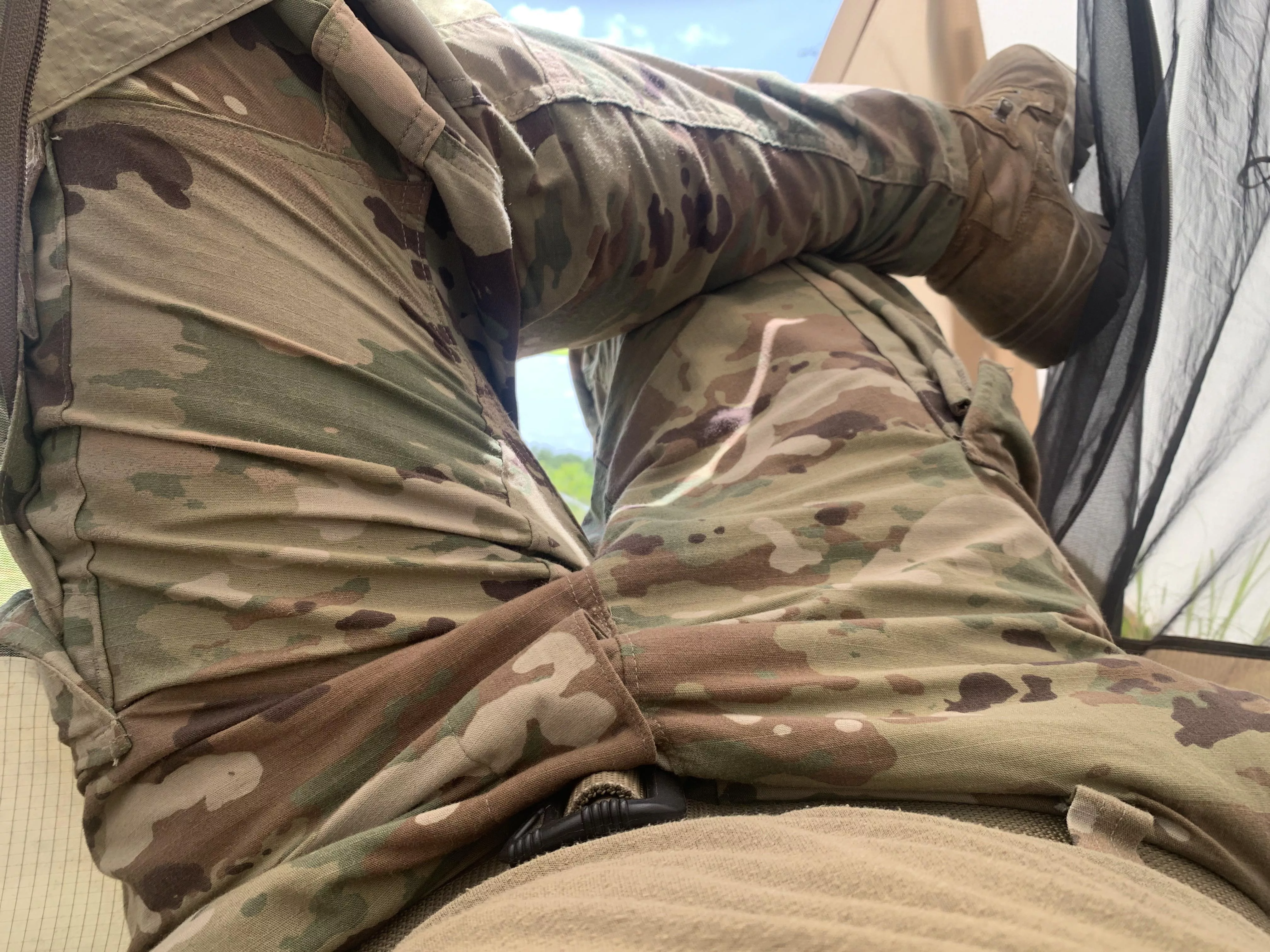 Since Iâ€™m wearing camouflage just pretend Iâ€™m not wearing any pants.