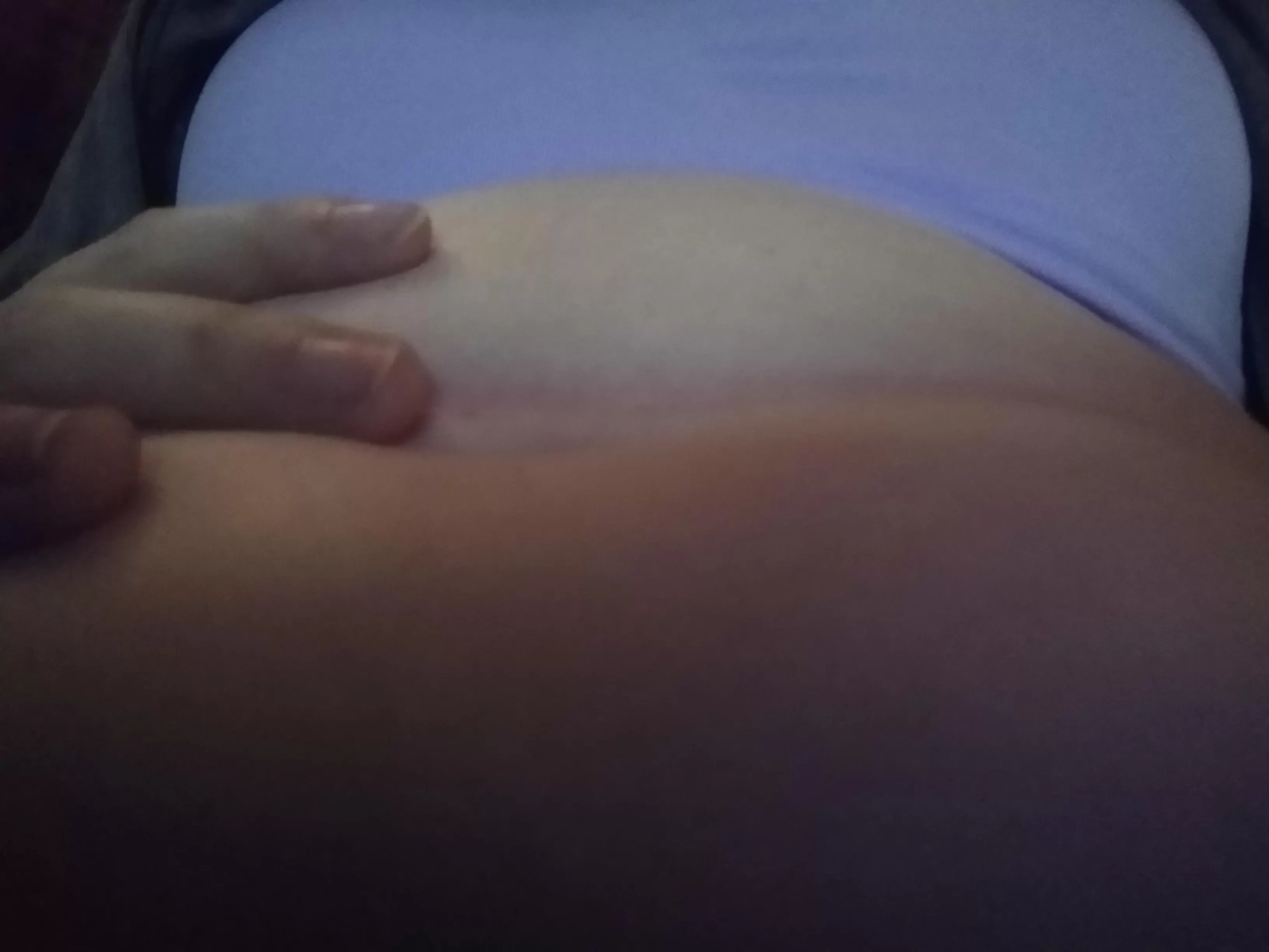 Since it was so requested, here's my belly now that I've gained so much since my hiatus~