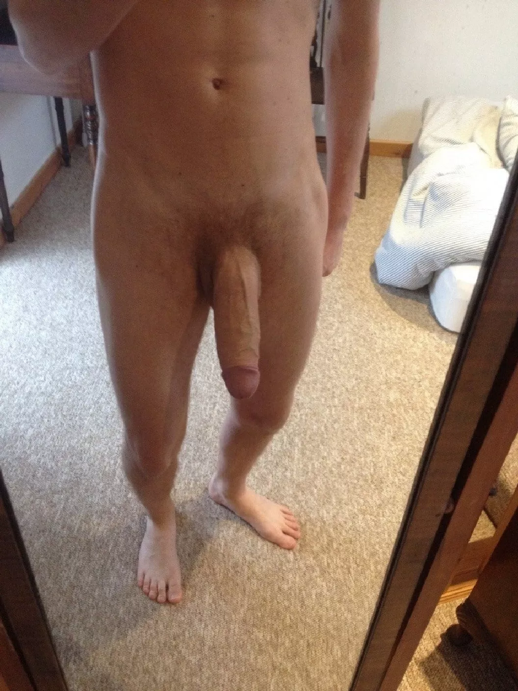 Since my cock is semi hard you should only give it a half rating