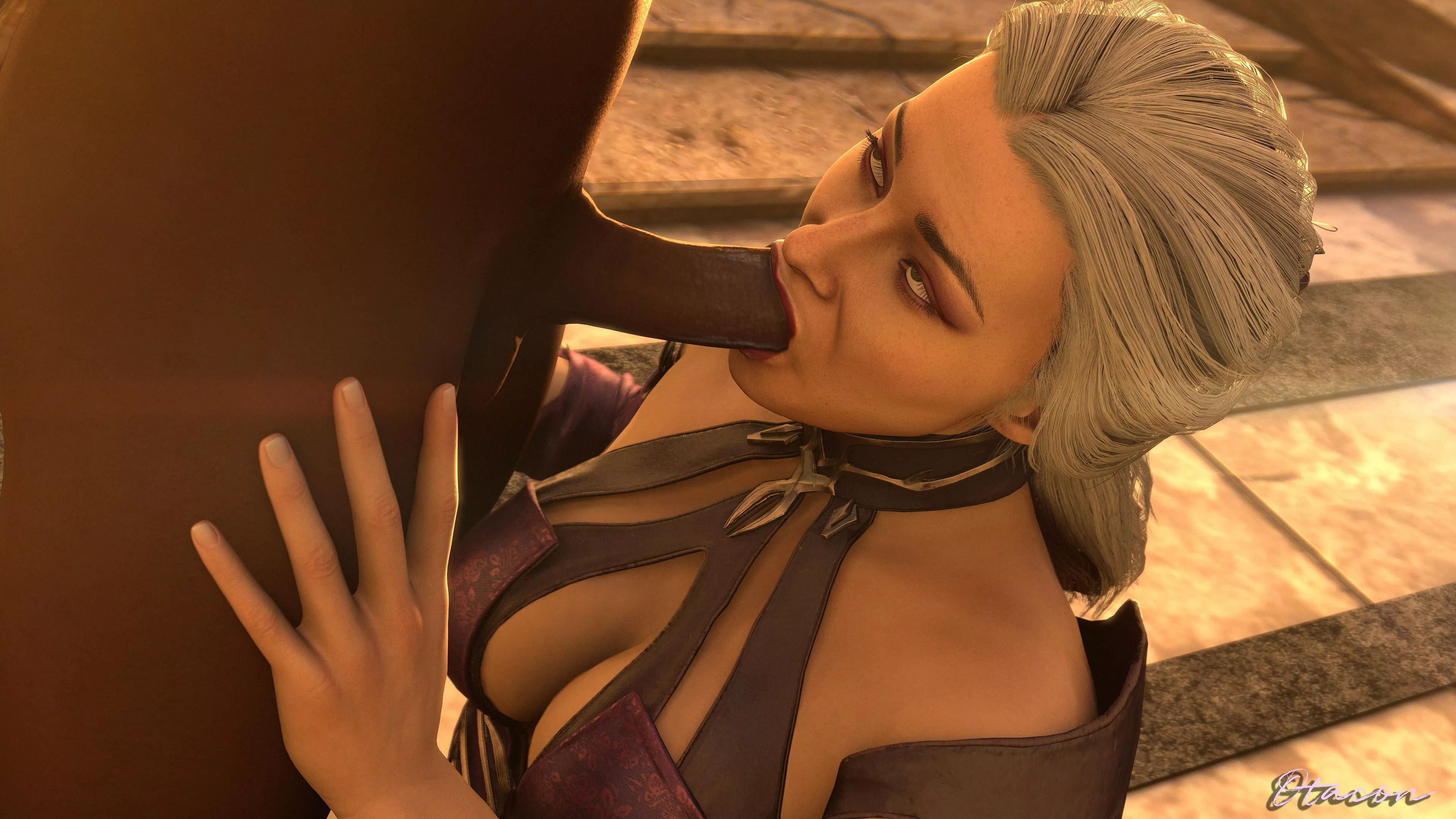 Sindel blowjob (Otacon) [Mortal Kombat]