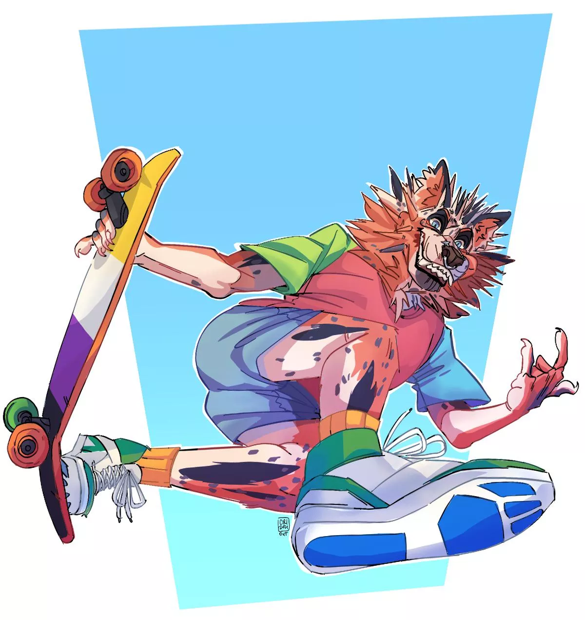 skater dog (art by me)