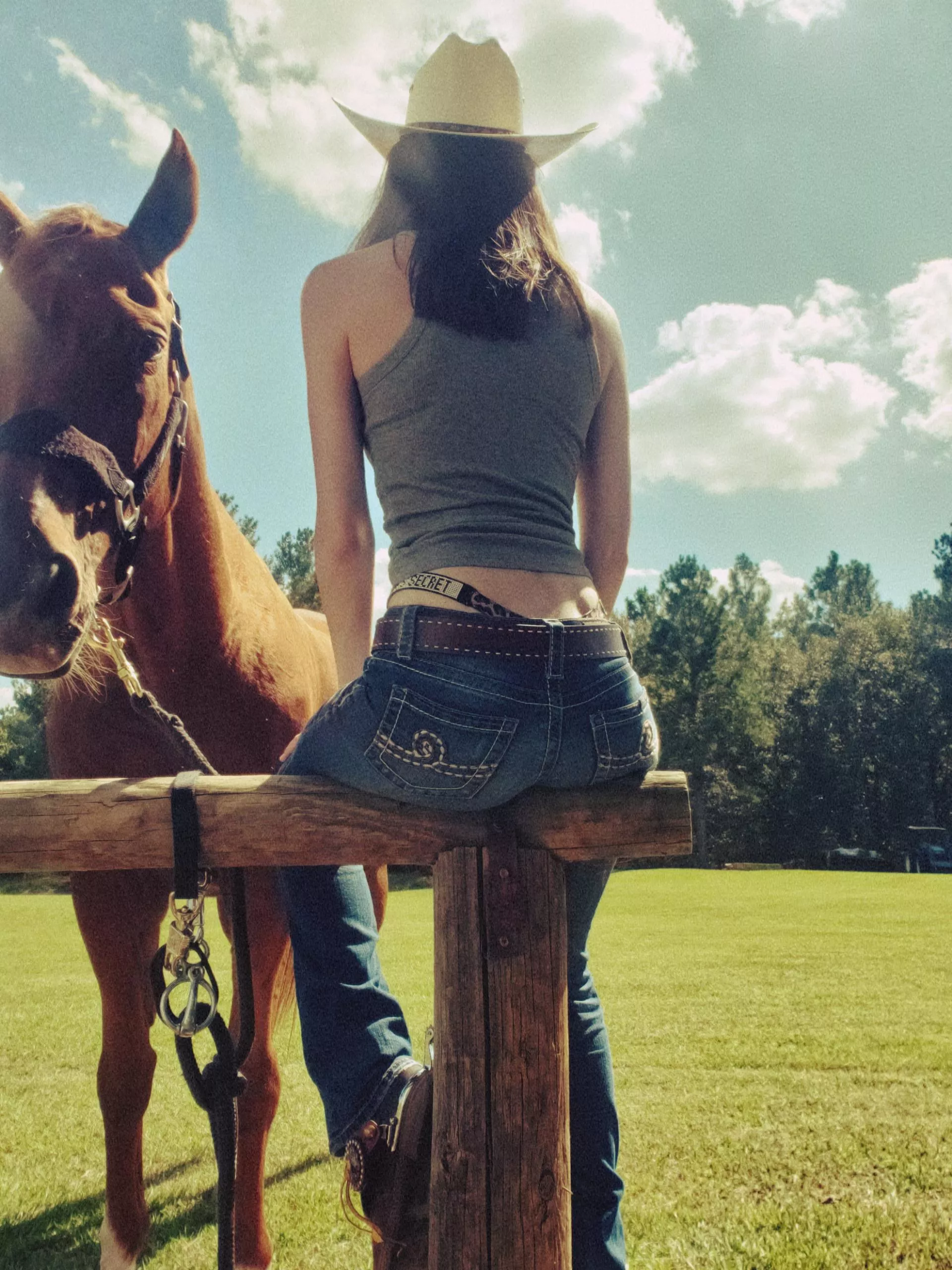 Skinny cowgirl