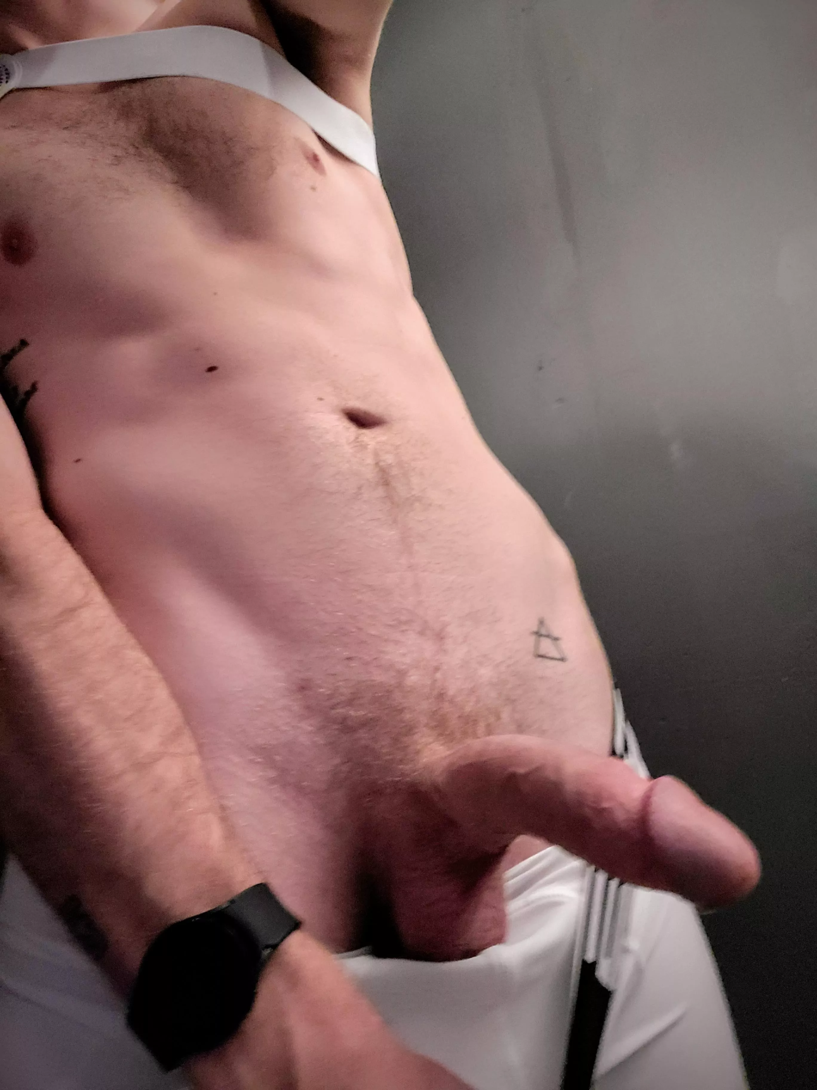 sloppy mid-party snap of my semi-hard cock