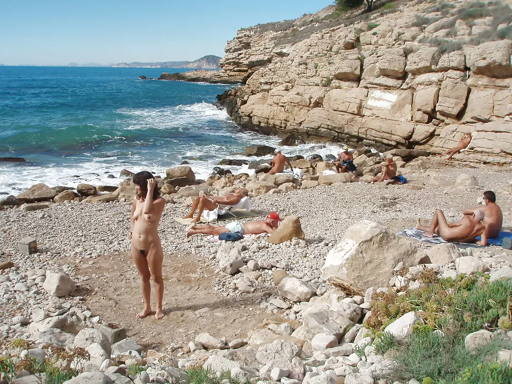 Small rocky beach, perfect for nude sunbathing.