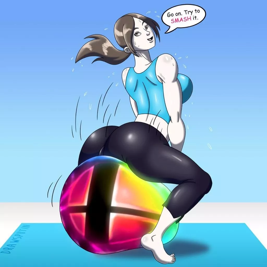 Smash ball wii fit trainer