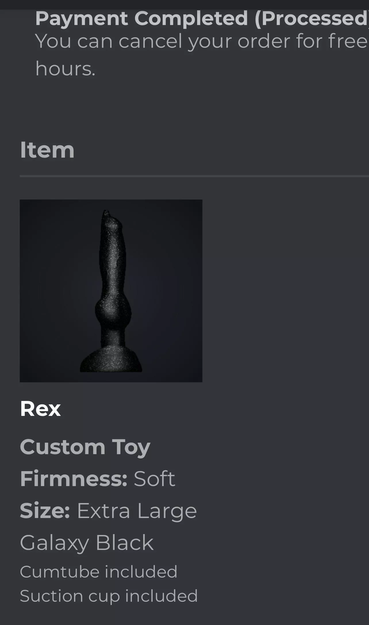 So excited ordered my first Rex and first BD toy! Can’t wait to take this guy for a spin!