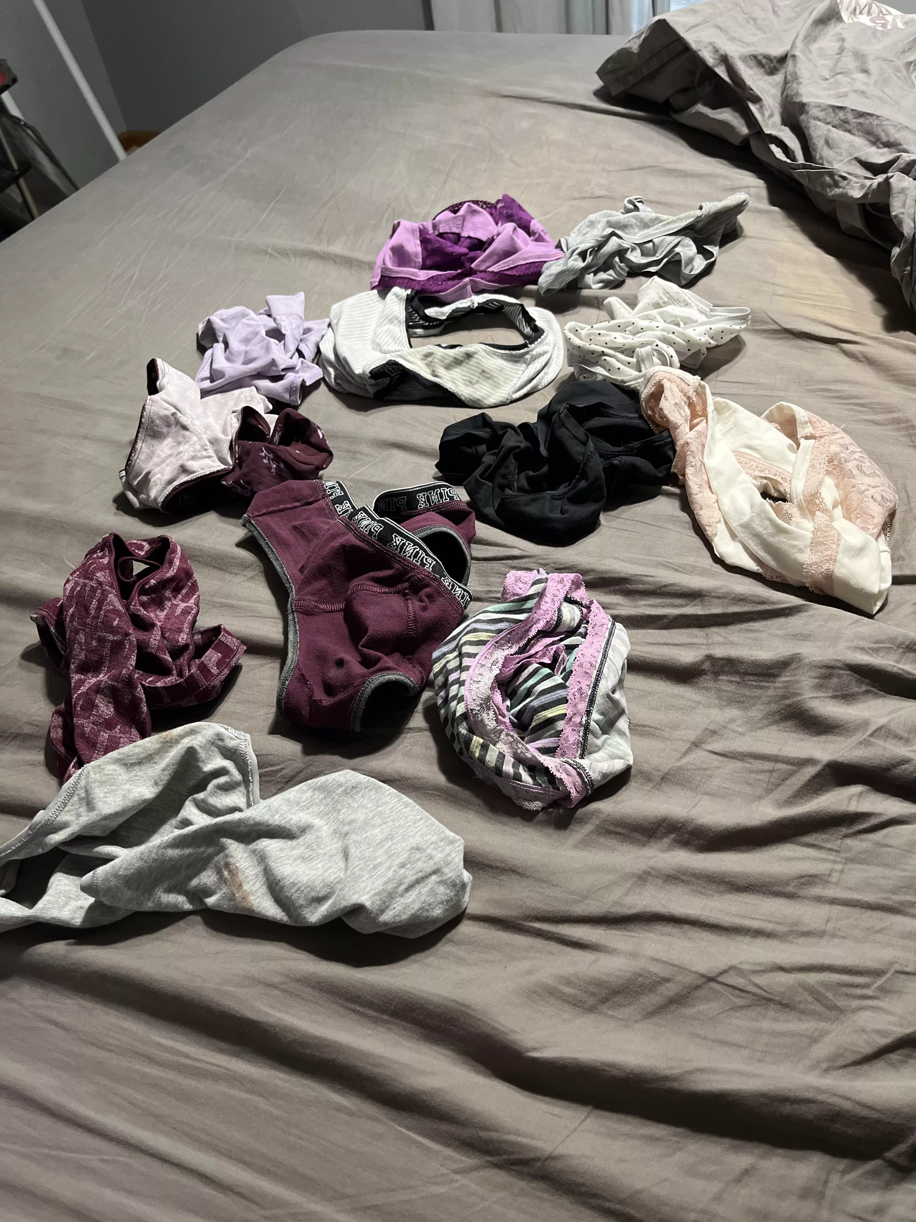 So many of my (19) sisters panties I don’t know where to start. DMs open