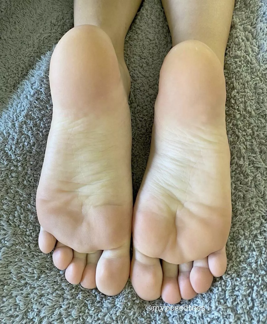 Soft soles to rest your face on!