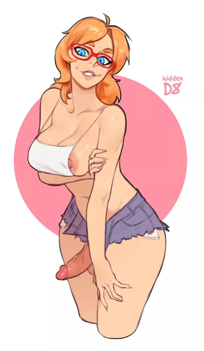 Solo Redhead Cute Futanari [HiddenD8]