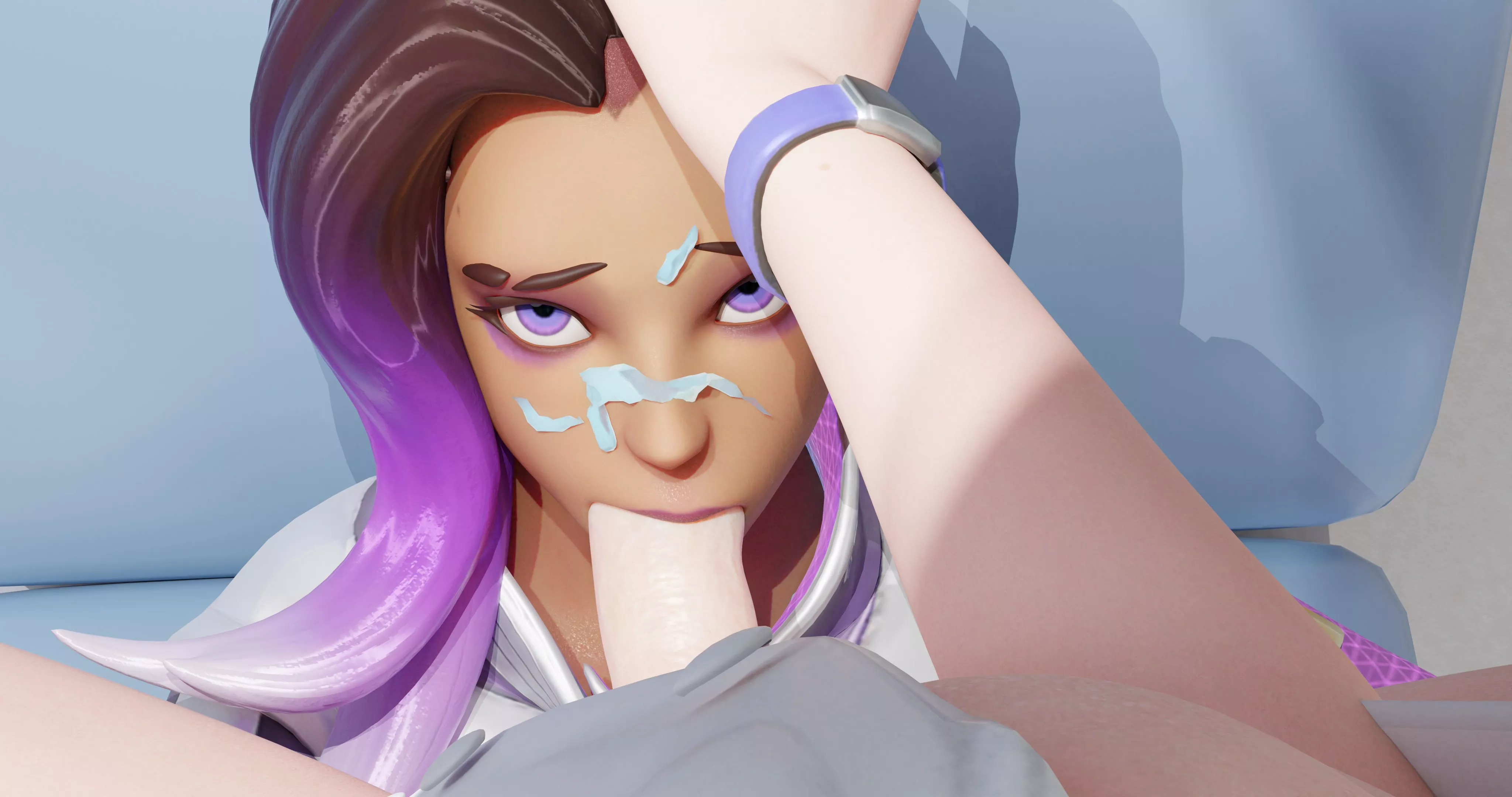 Sombra blowing Mercy