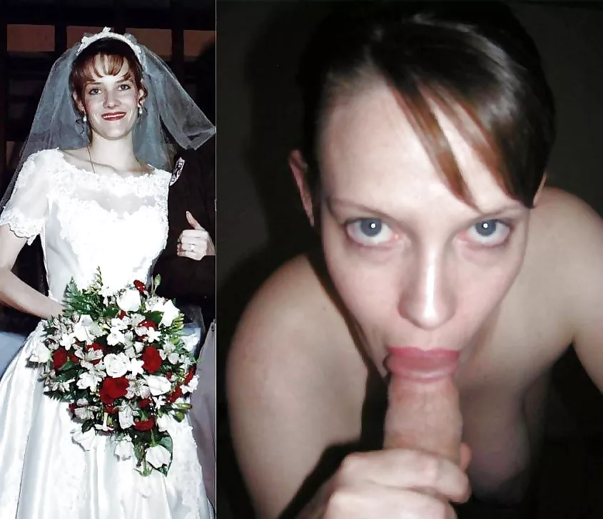 Some brides just look prettier with a mouth full of cock