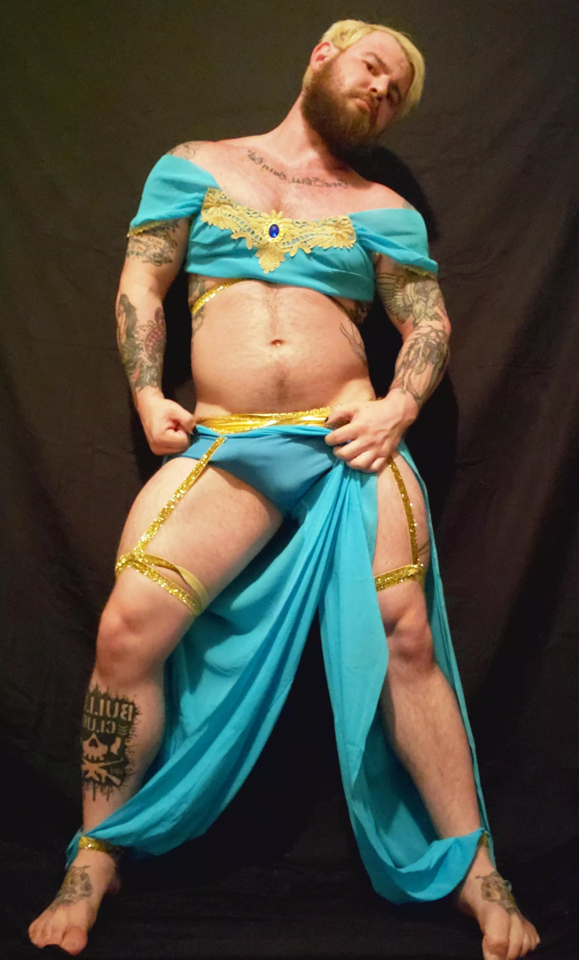 Some friends convinced me to try doing some gender bend cosplays. What do you think of this Princess Jasmine?