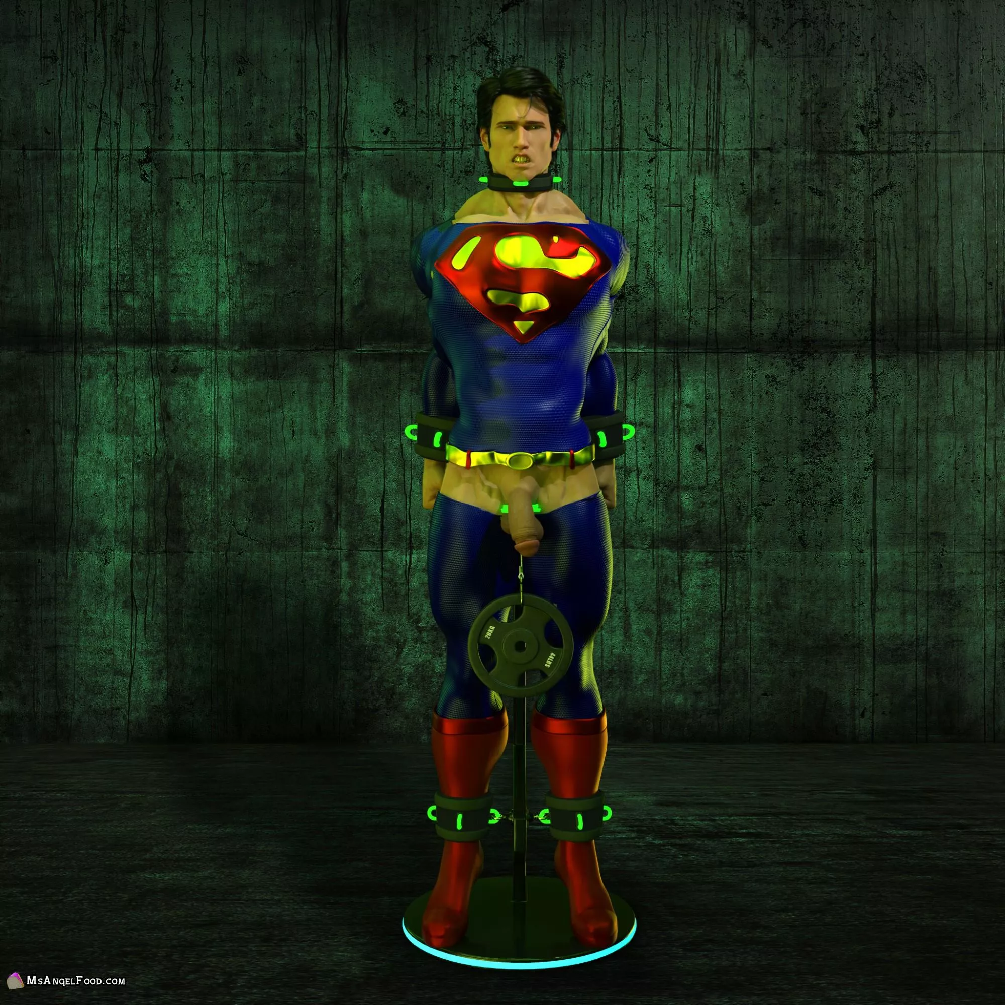 Some kryptonite makes for some painful Superman ball torture