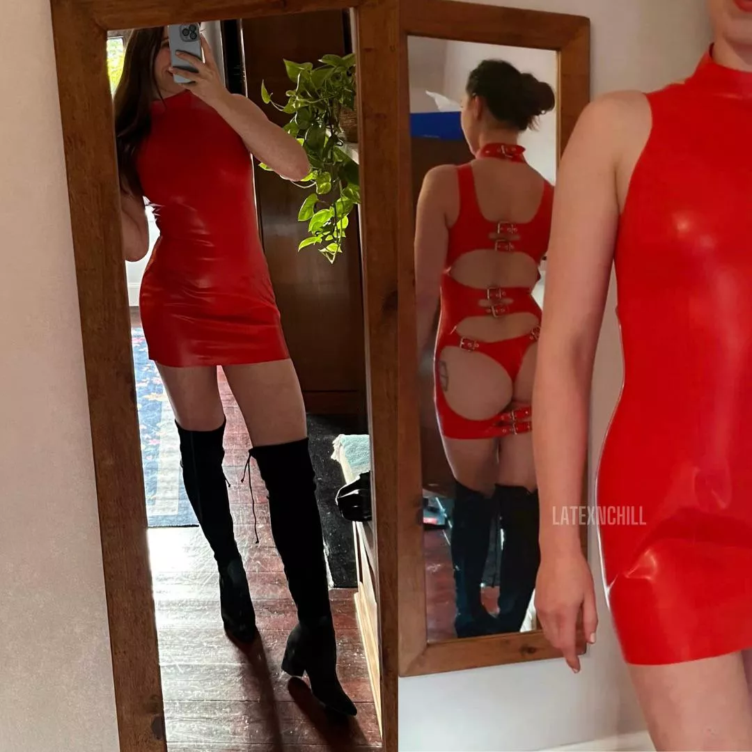 Some views of my favourite tight dress.. it’s all business up front and party in the back.