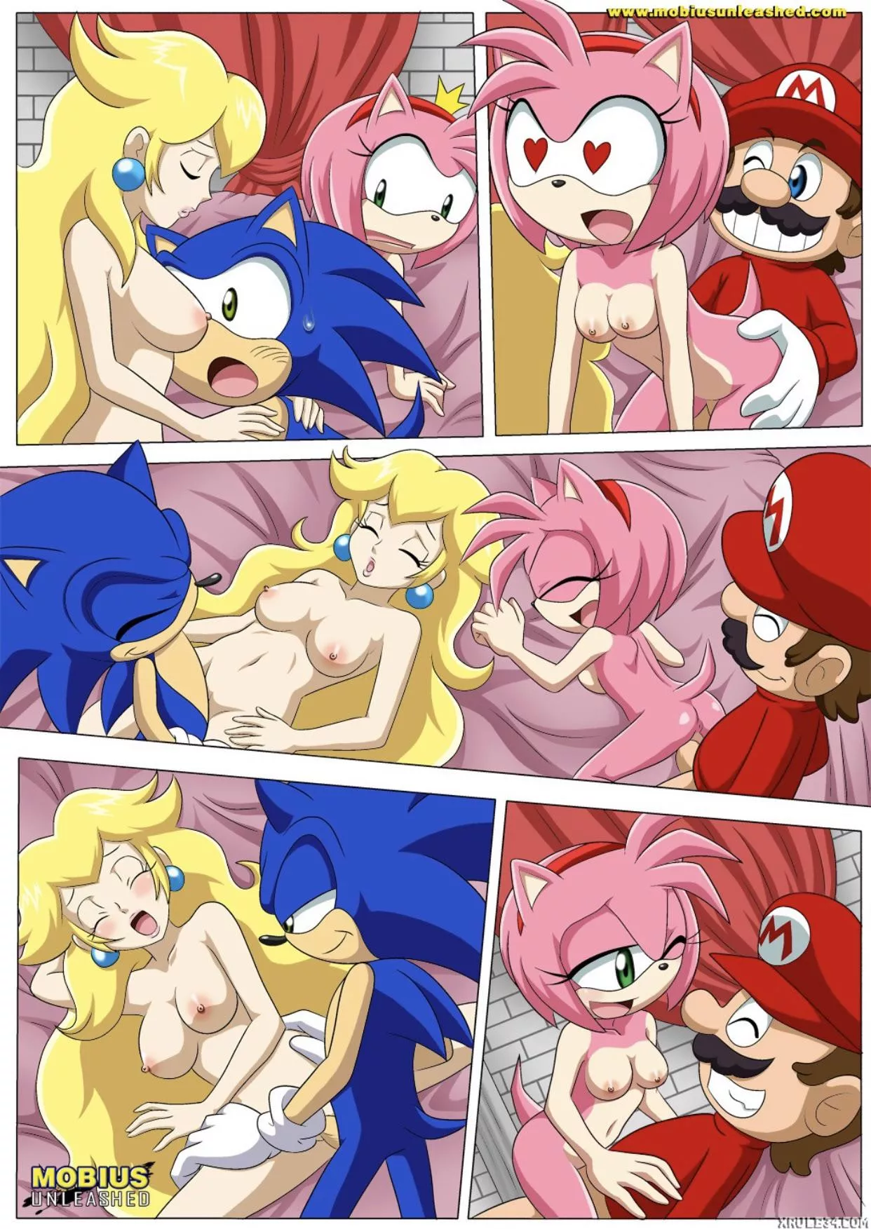 Sonic and Mario swapping partners!