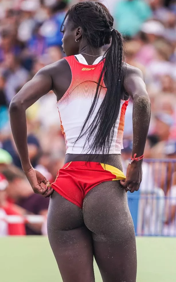 Spanish track star Fatima Diame