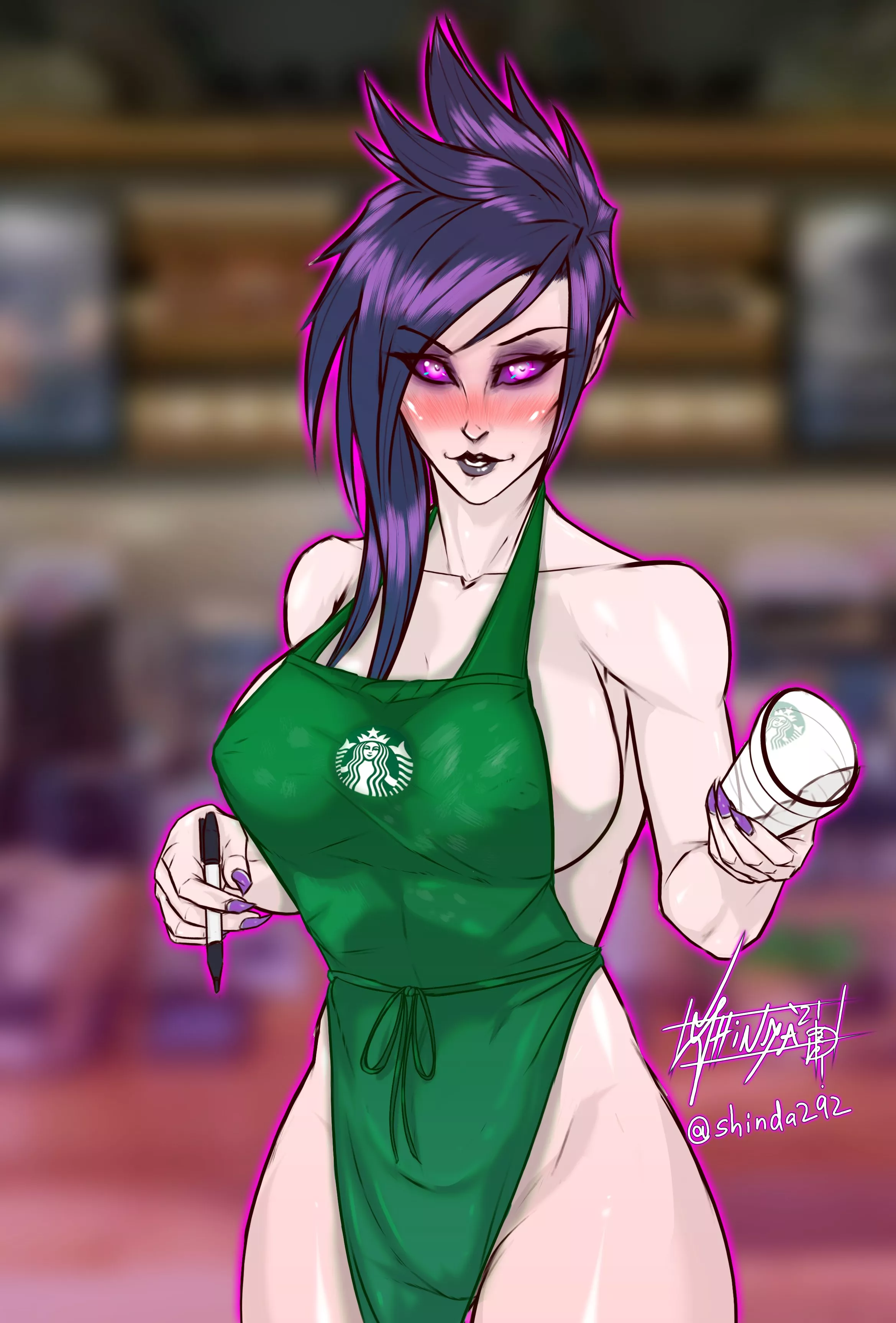 Starbucks Morgana ðŸ˜³ (Shinda292)