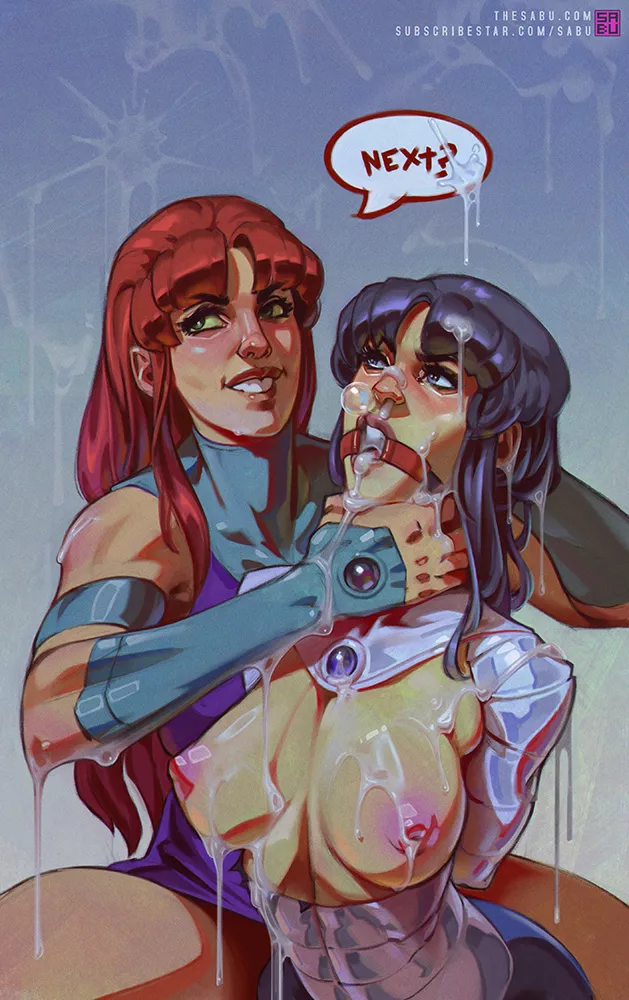 Starfire having fun with Blackfire (Sabu) [Teen Titans]