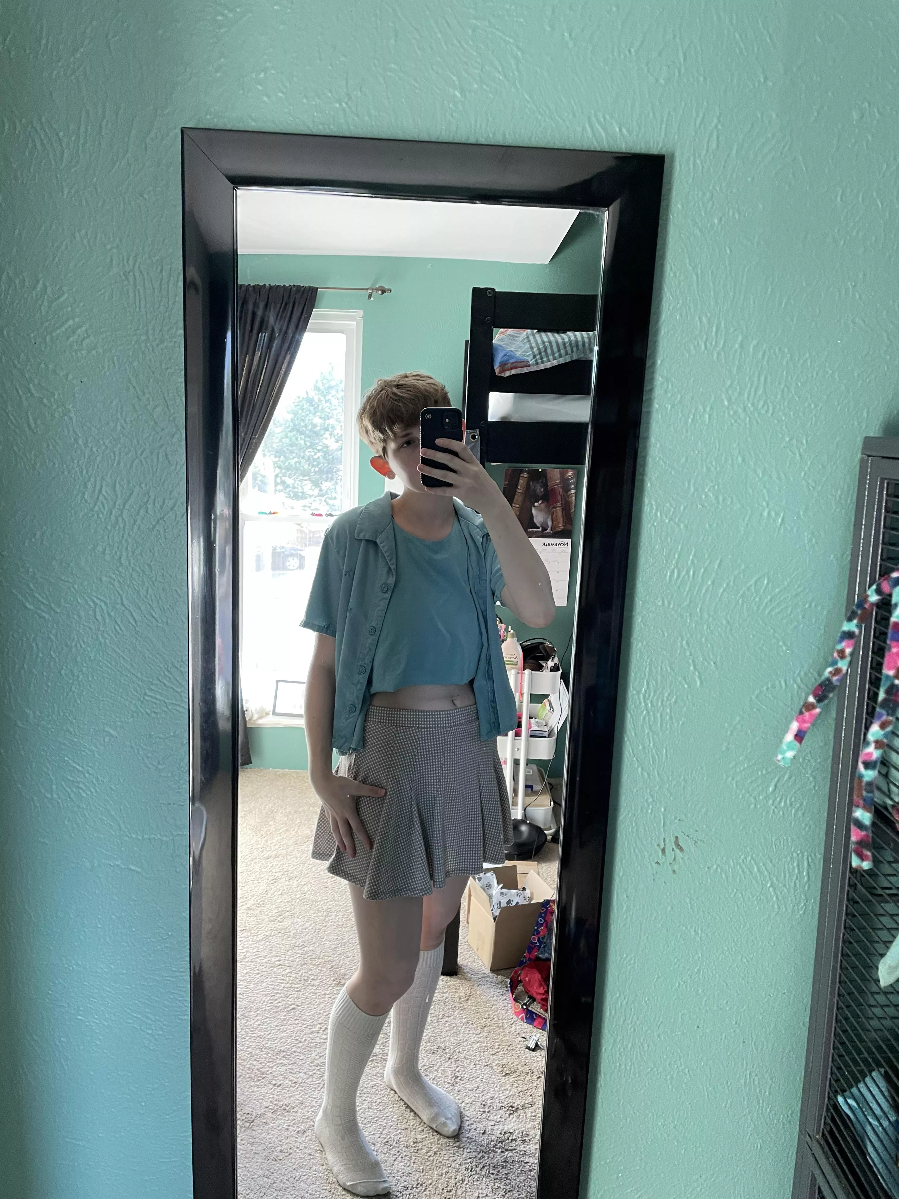 still working on being comfortable in skirts >.< how did I do?