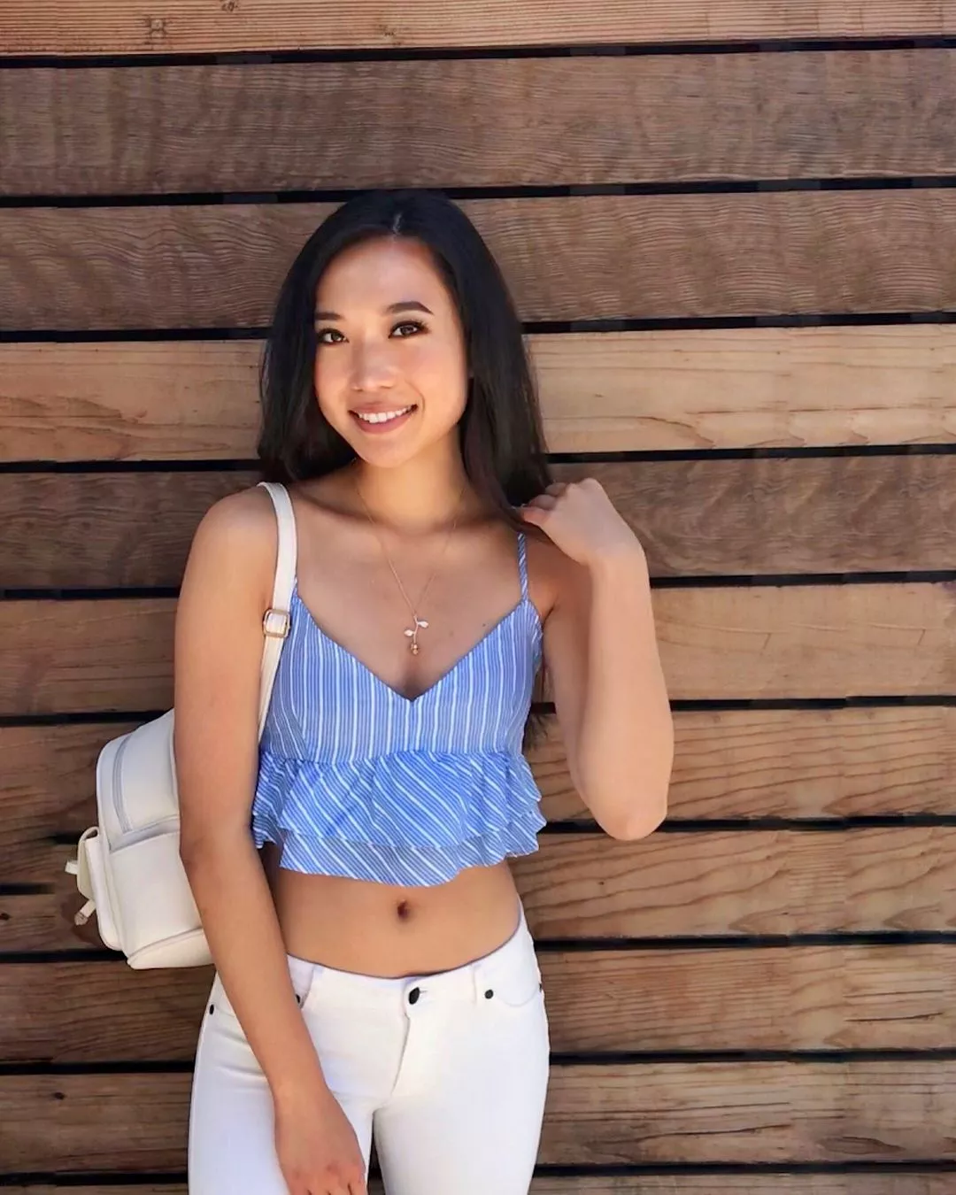 Striped crop top