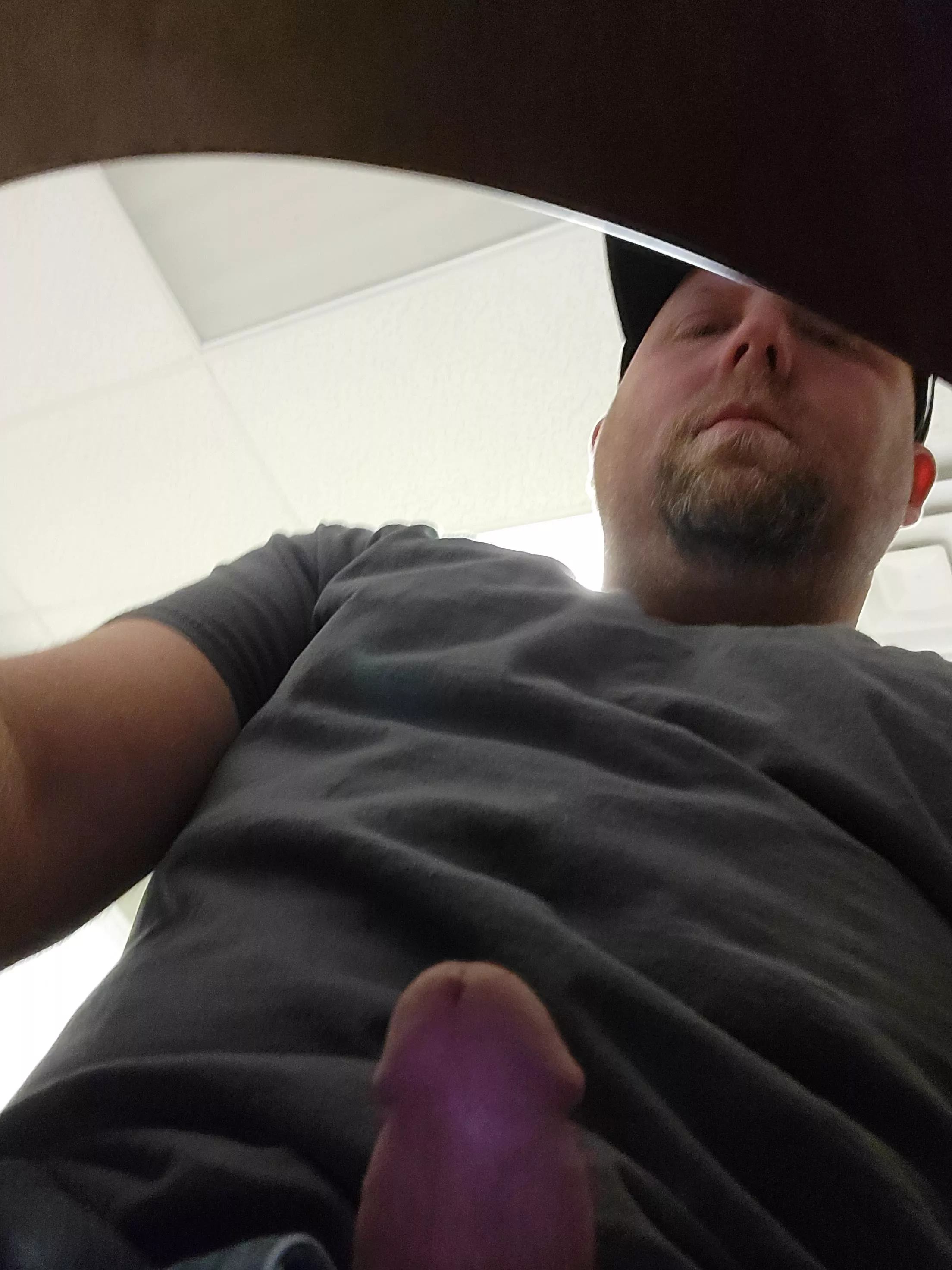 Stroking under my desk (m)