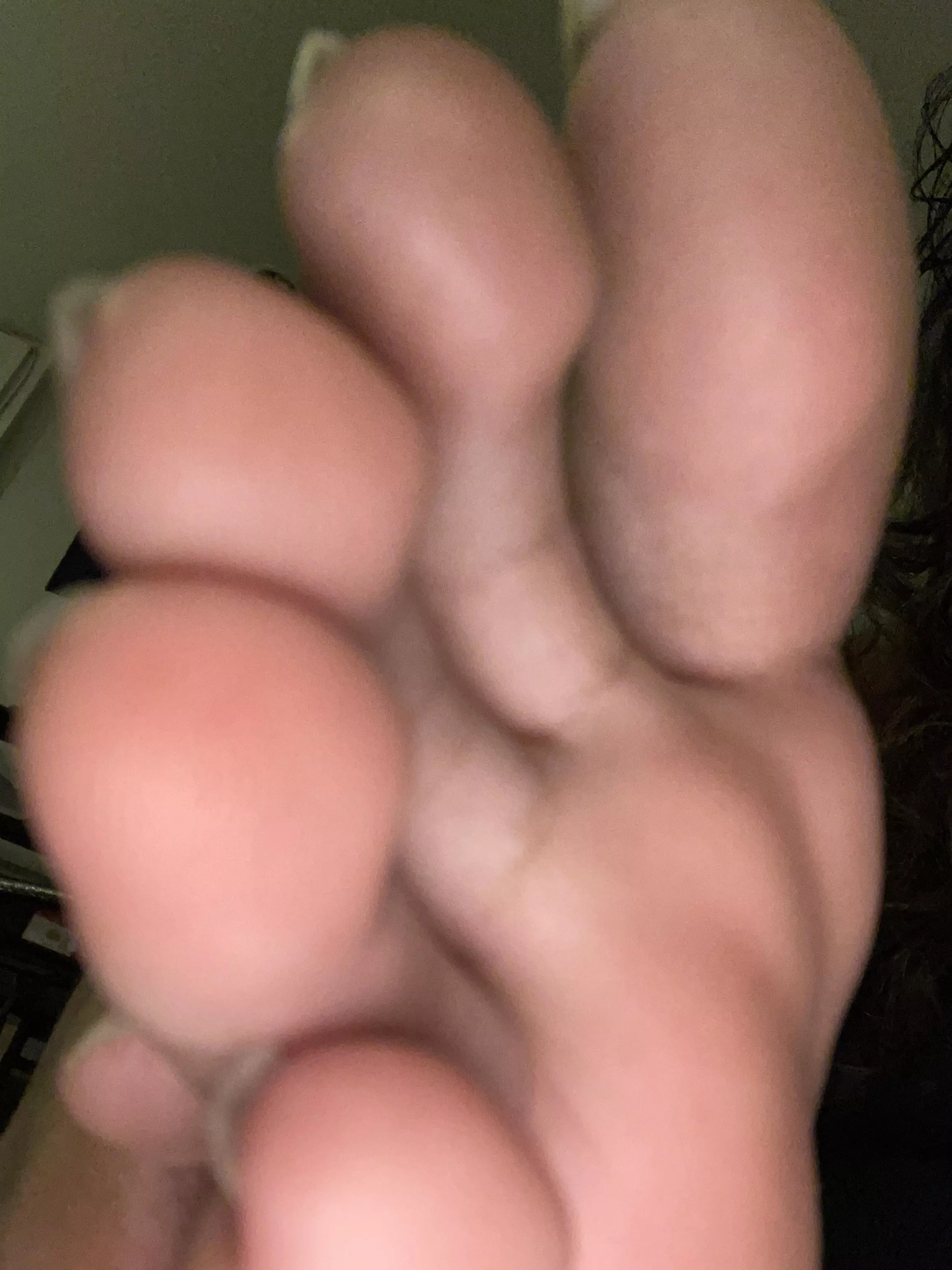 Stuff these toes in your mouth, they're waiting to be sucked