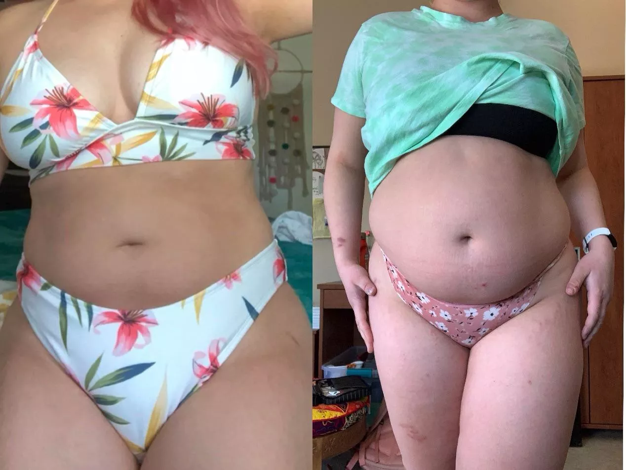 summer 20â€™ compared to spring 21â€™ my summer body has improved a few pounds ðŸ¥°