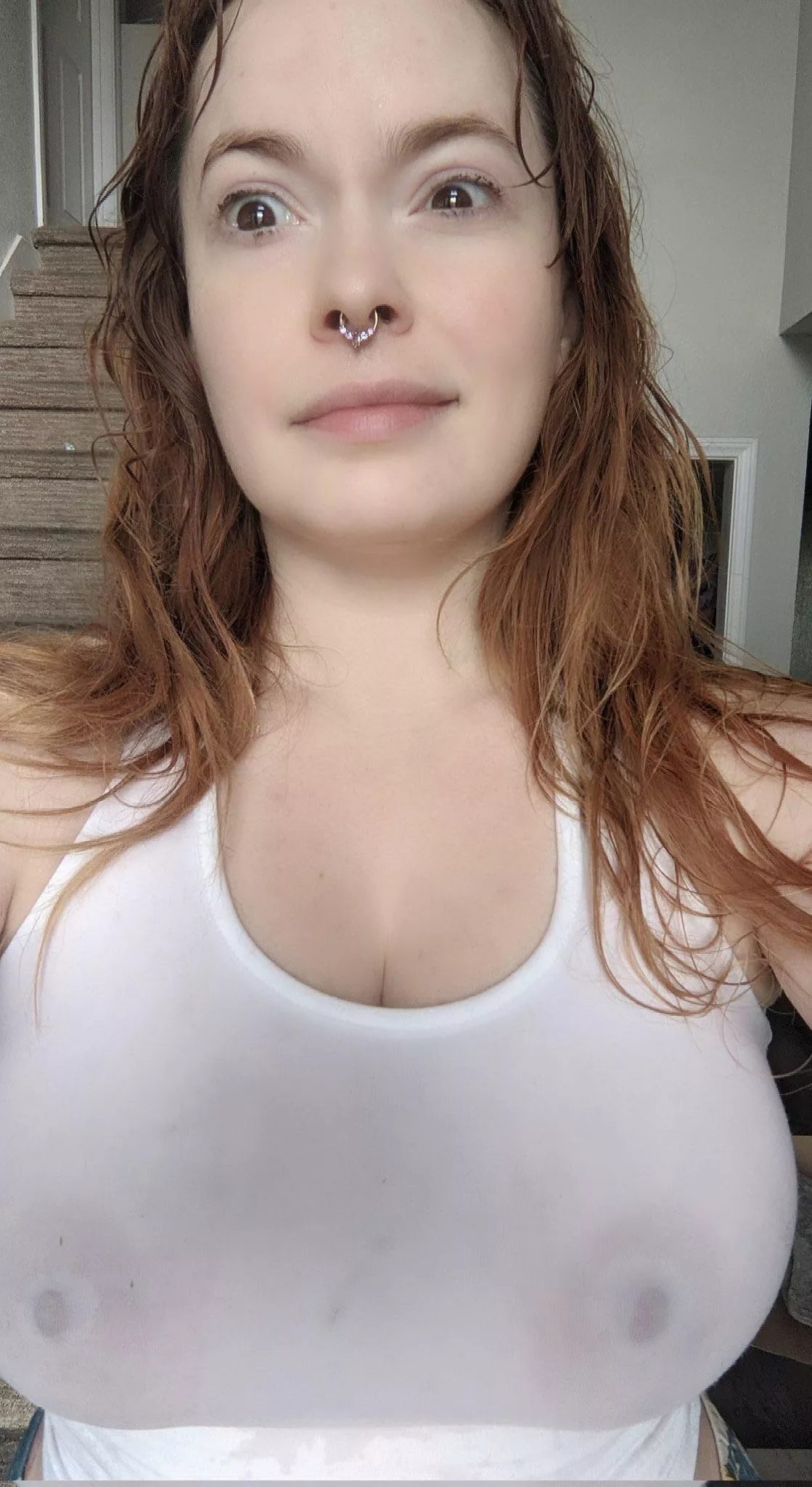 Summer Hart see through tank top