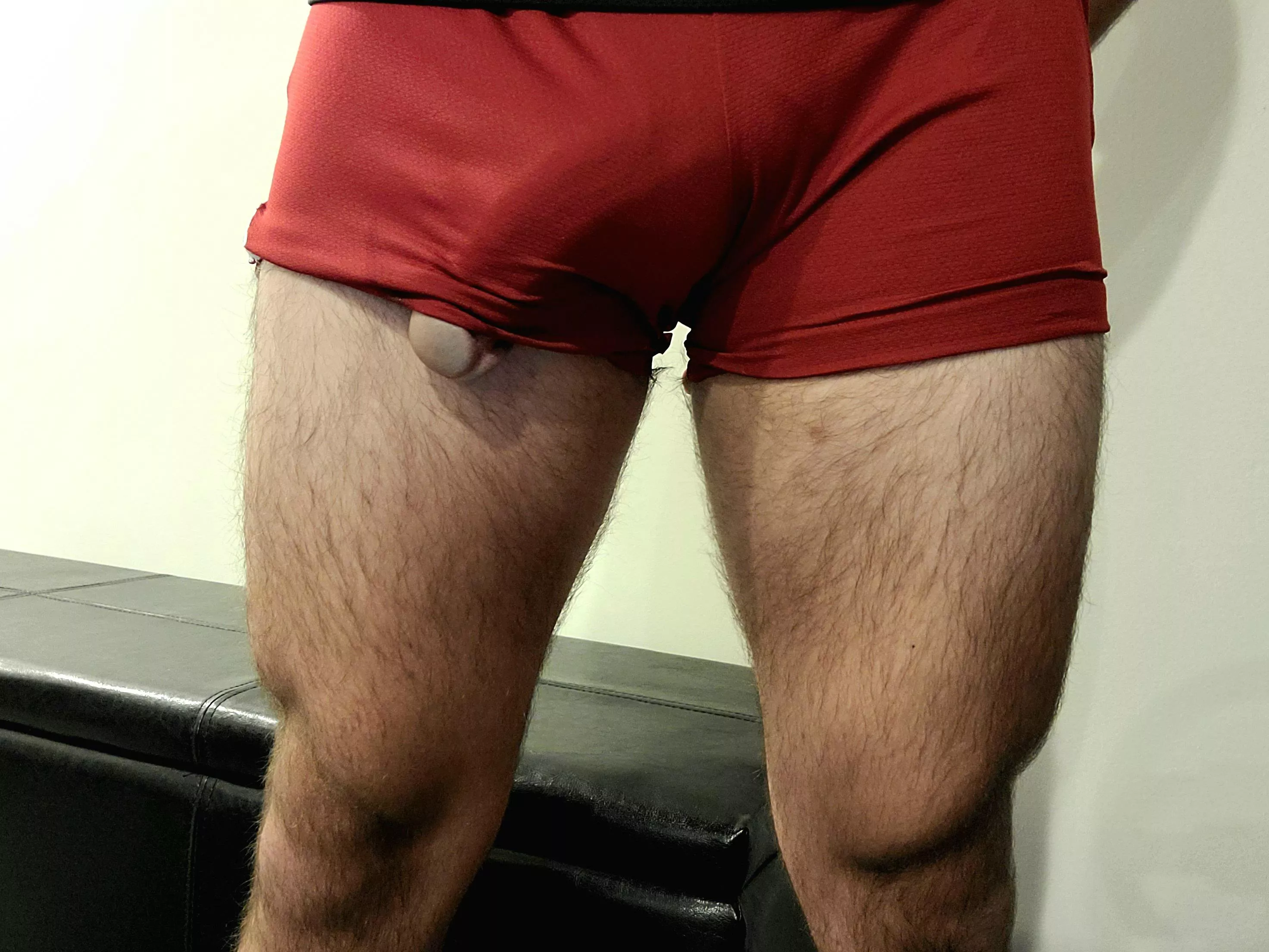 Sunday is leg day in my workout shorts