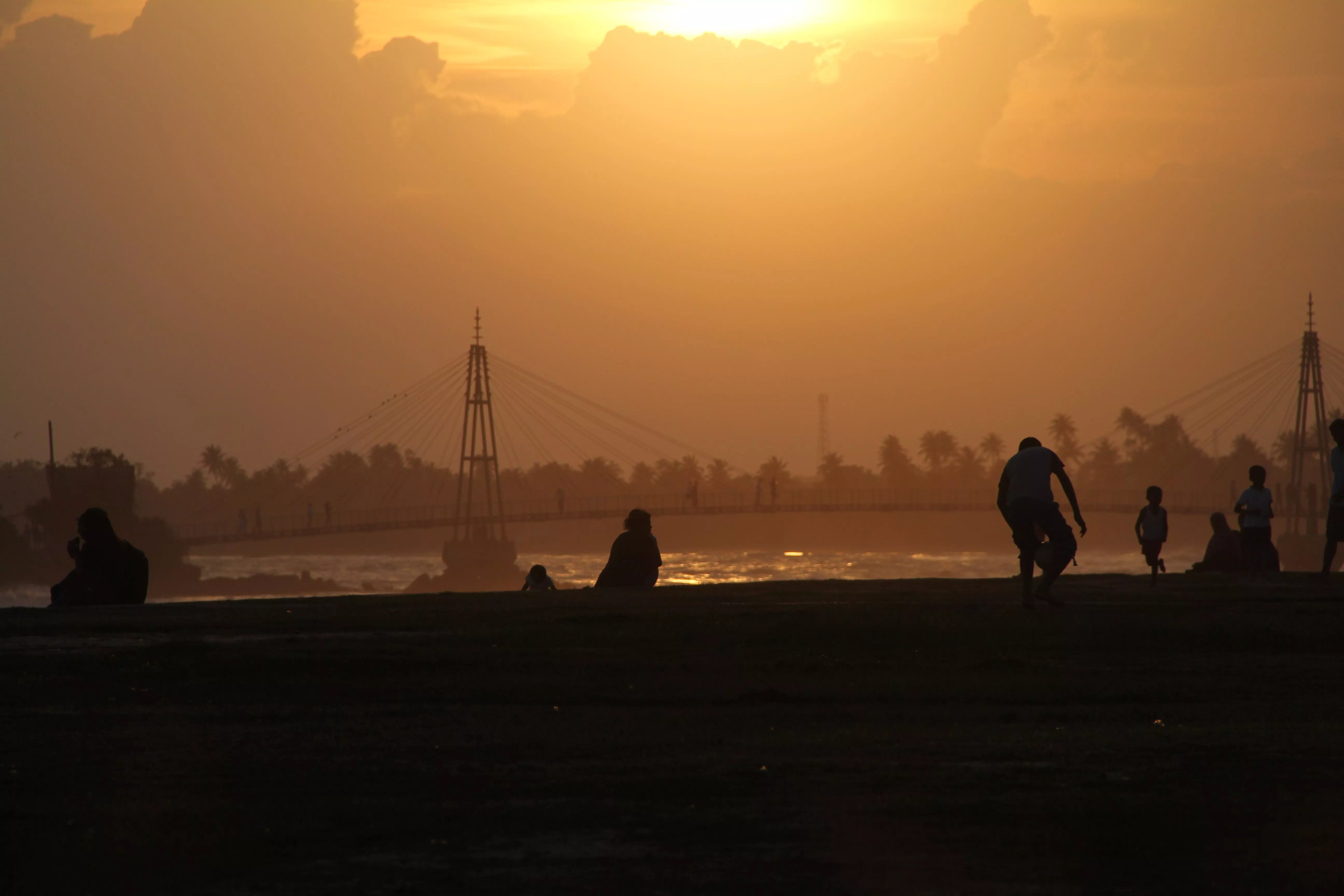 Sunset view @ Matara Foreshore Down South, SL