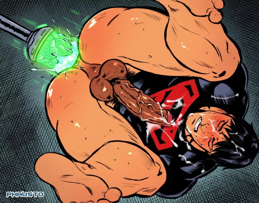 Superboy fucked with a kryptonite dildo (Phausto)