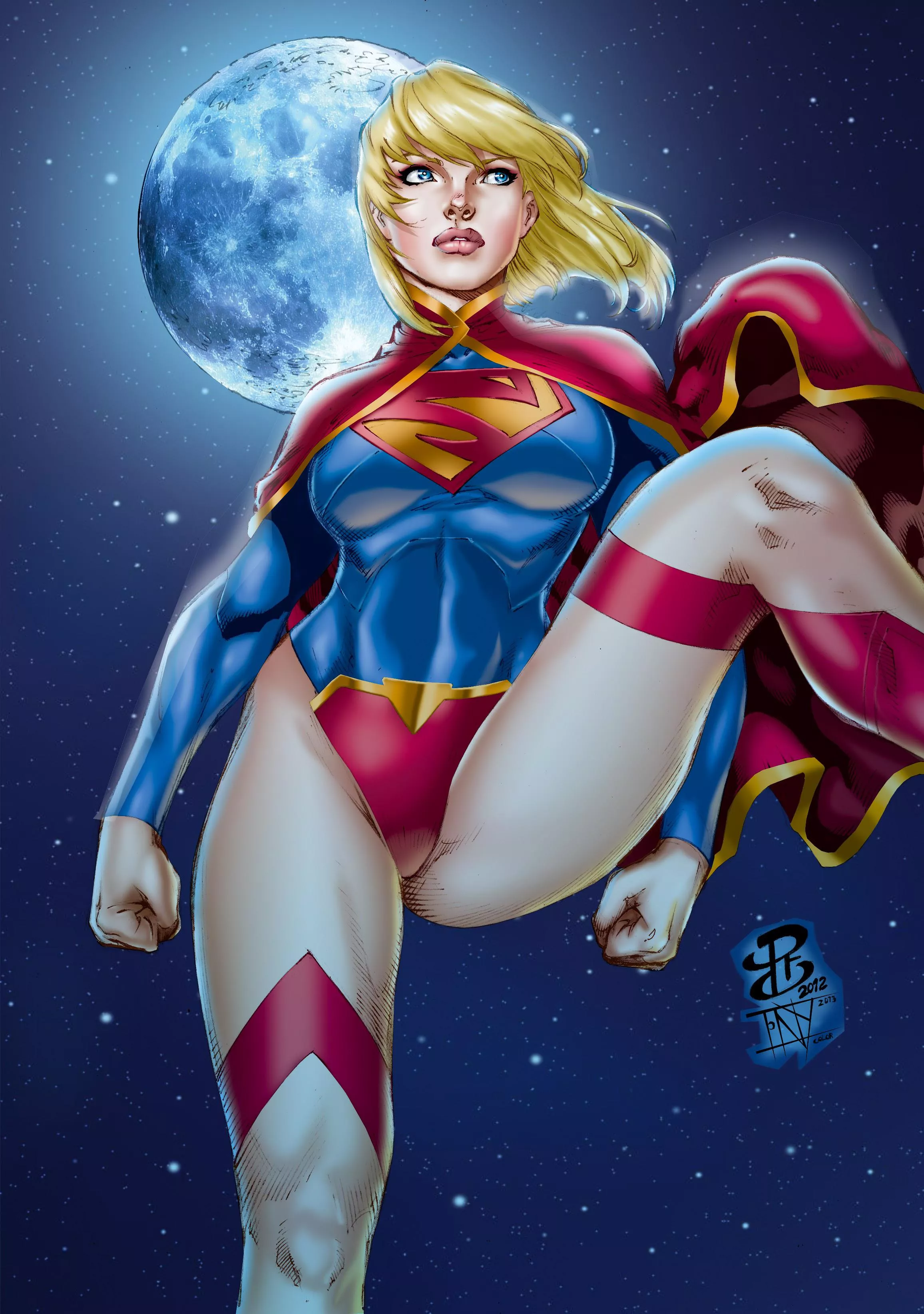 Supergirl in insanely sexy Supergirl outfit