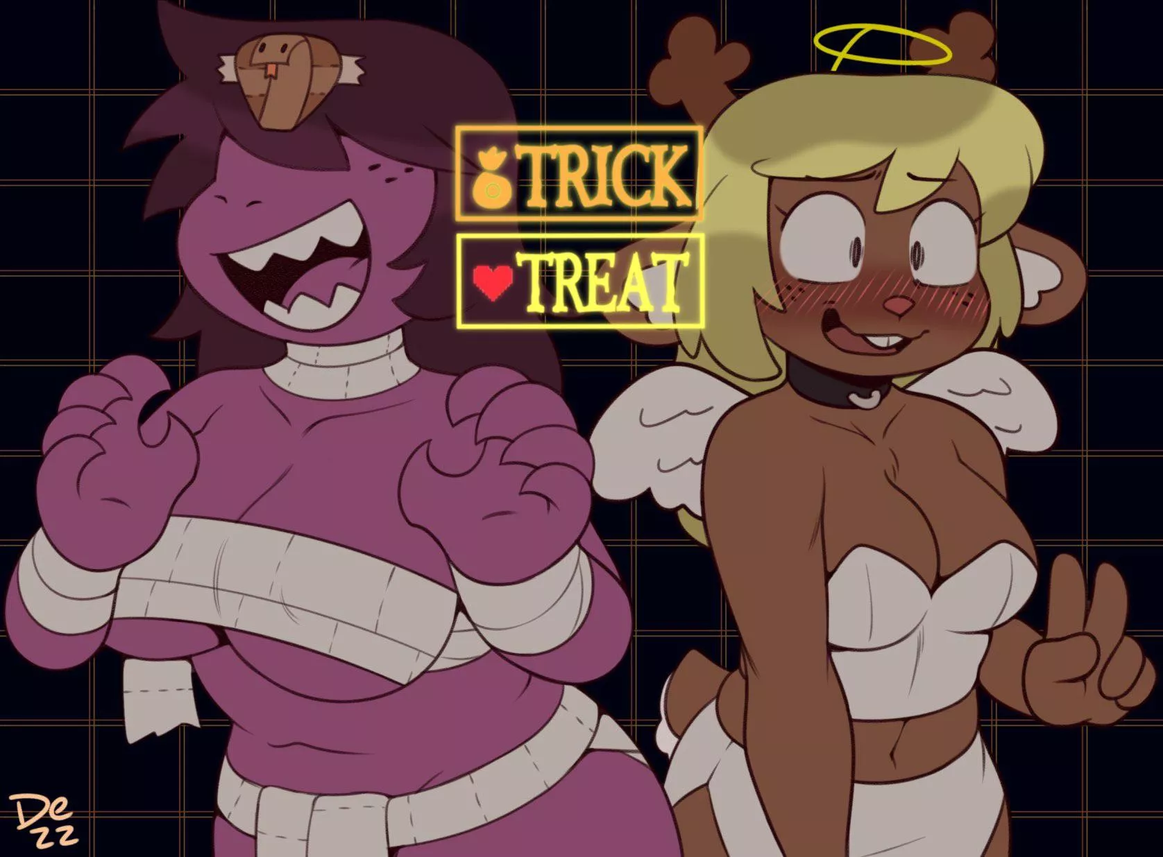 [Susie | Noelle] Trick, or treat? (@D3zz_art)