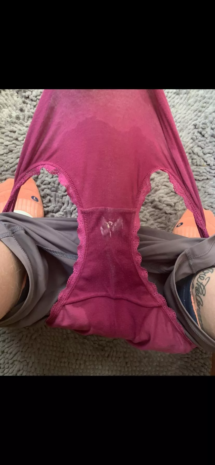 Sweaty, creamy, available to ship now! 2 days worn, 12 mile run and one orgasm. Cotton fullbacks. $30 free shipping. Kik mkrame08 to claim them. [selling][us]