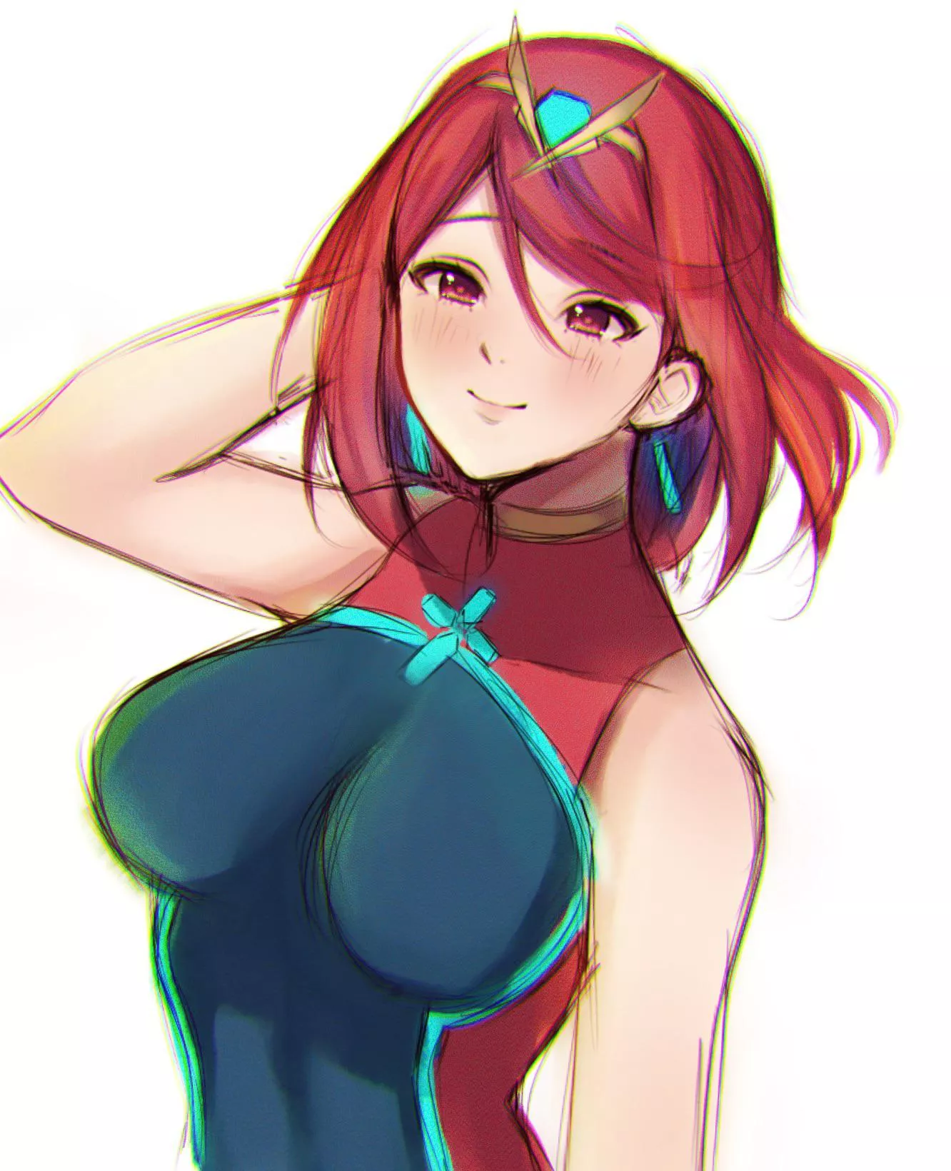 Swimsuit Pyra (support twitter @cozybambii)