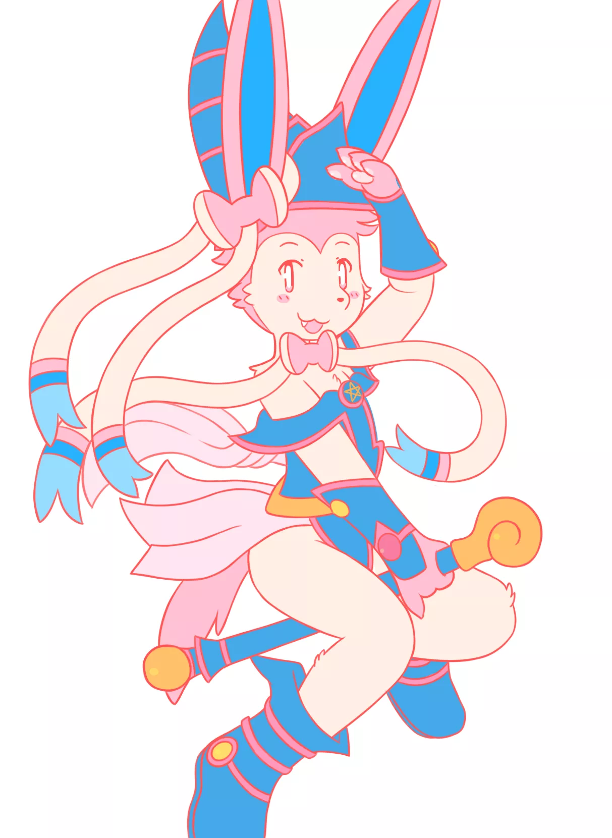 Sylveon as a Magician Girl (Chabooey1 - Twitter)