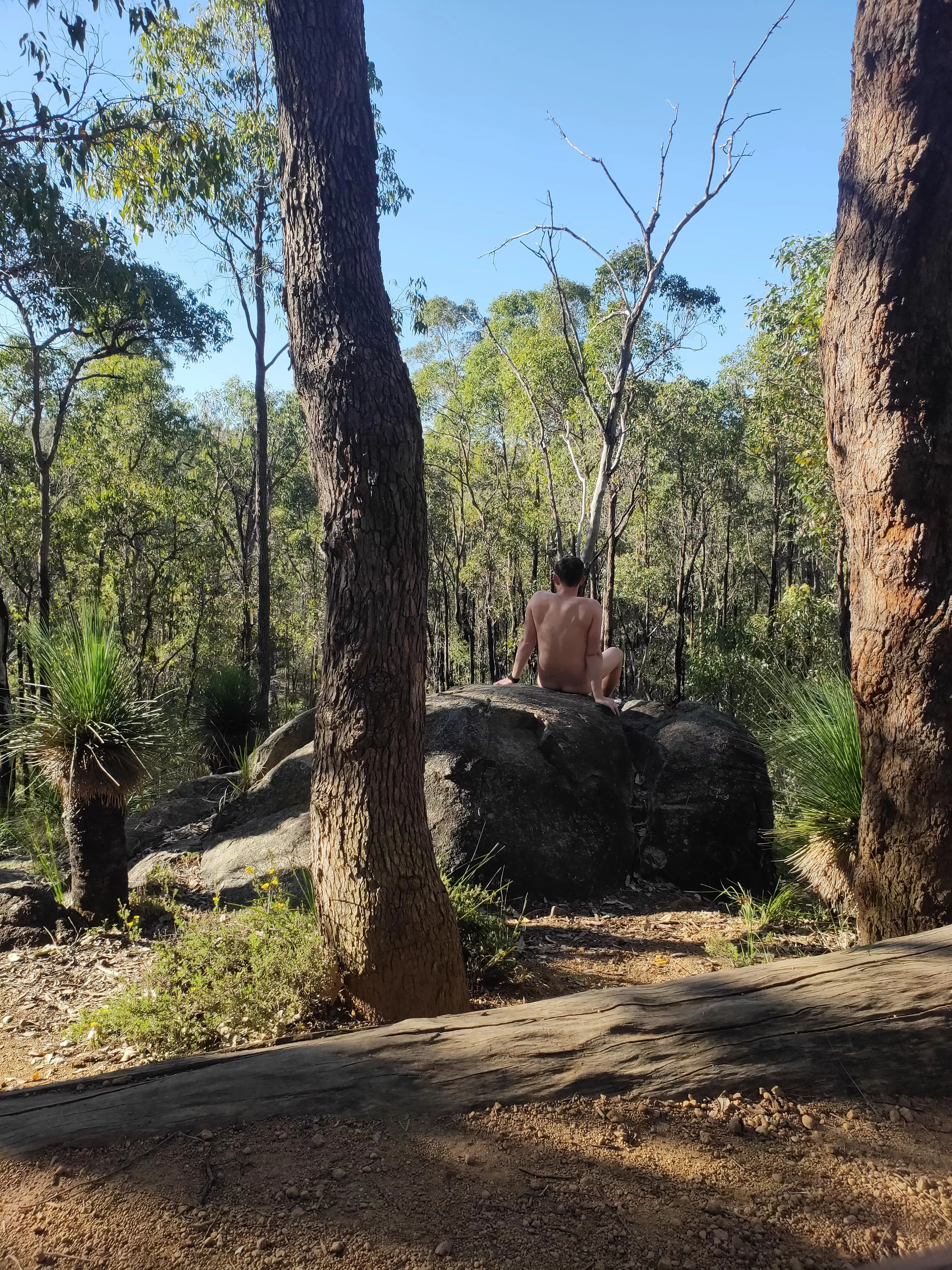 Taking a quick break from hiking in Western Australia