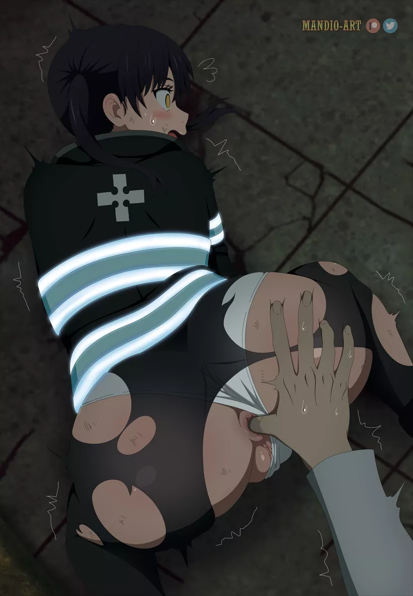 Tamaki Kotatsu anal fingering (Mandio-Art) [Fire Force]