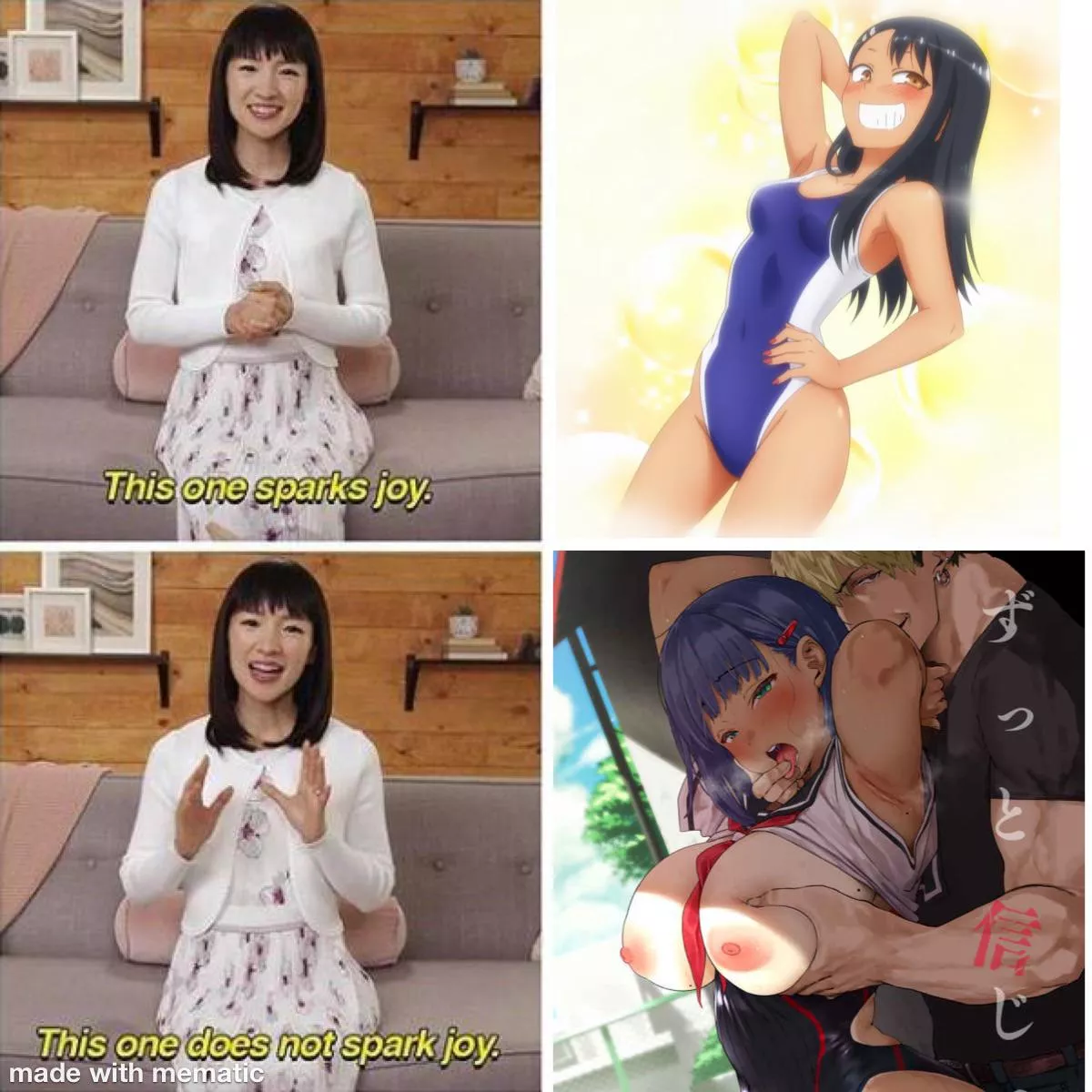 Tan girls who love their senpais.