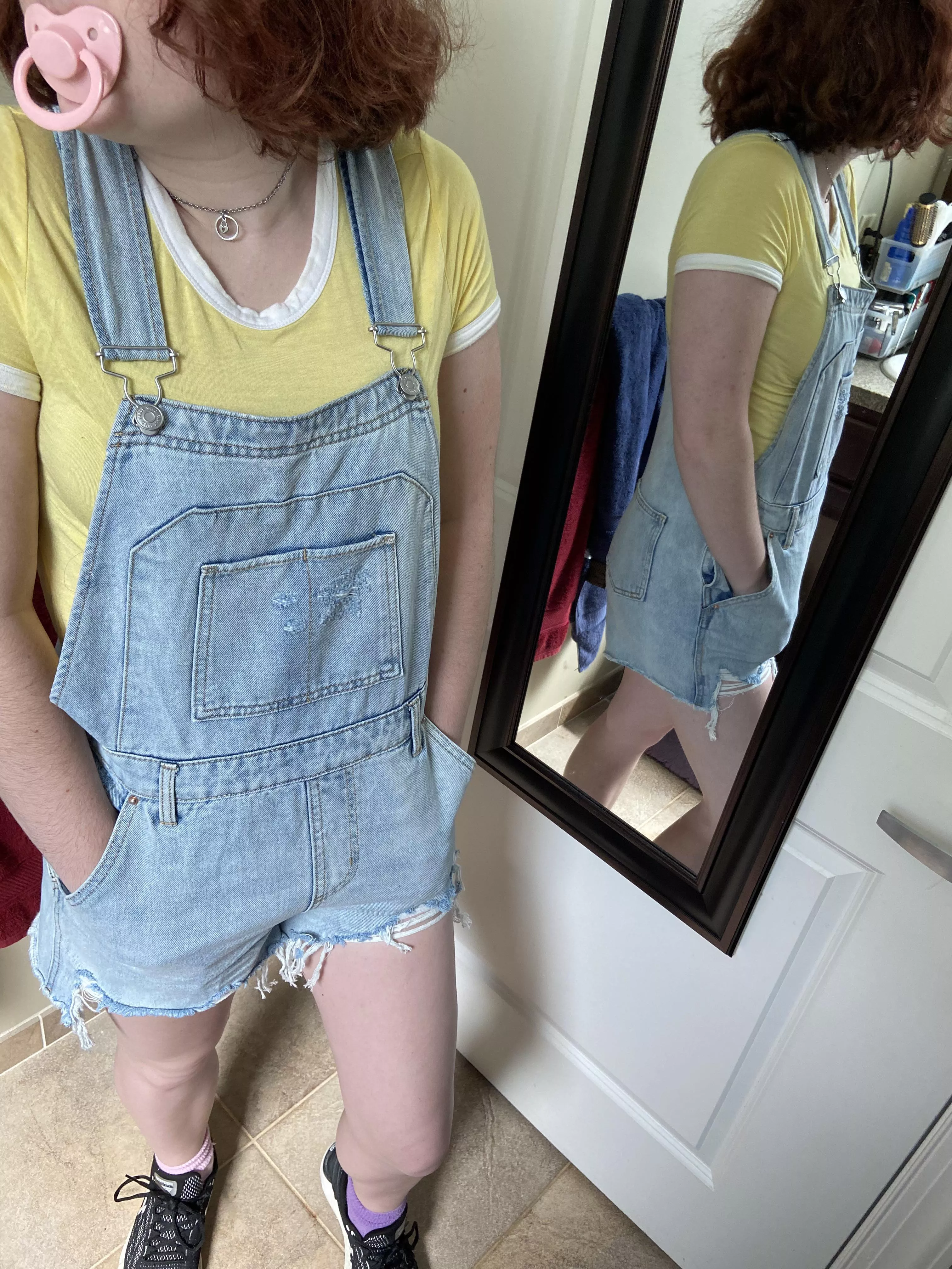 Target trip with my princess 🥰 look how adorable she is in those new overalls too!