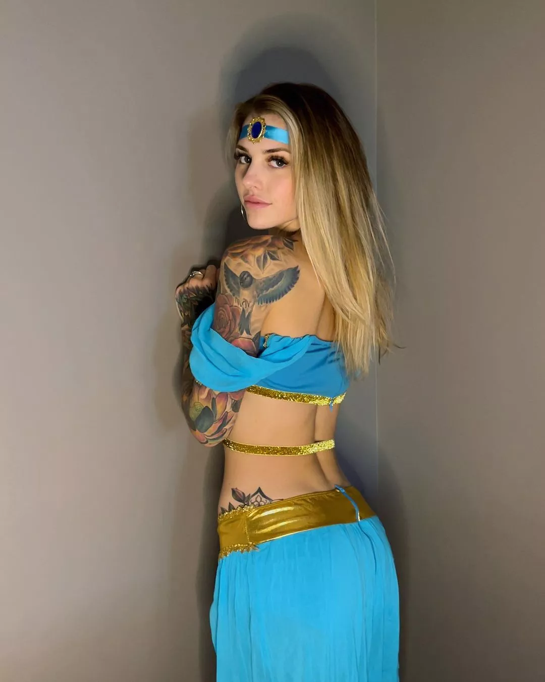 Tattooed genie