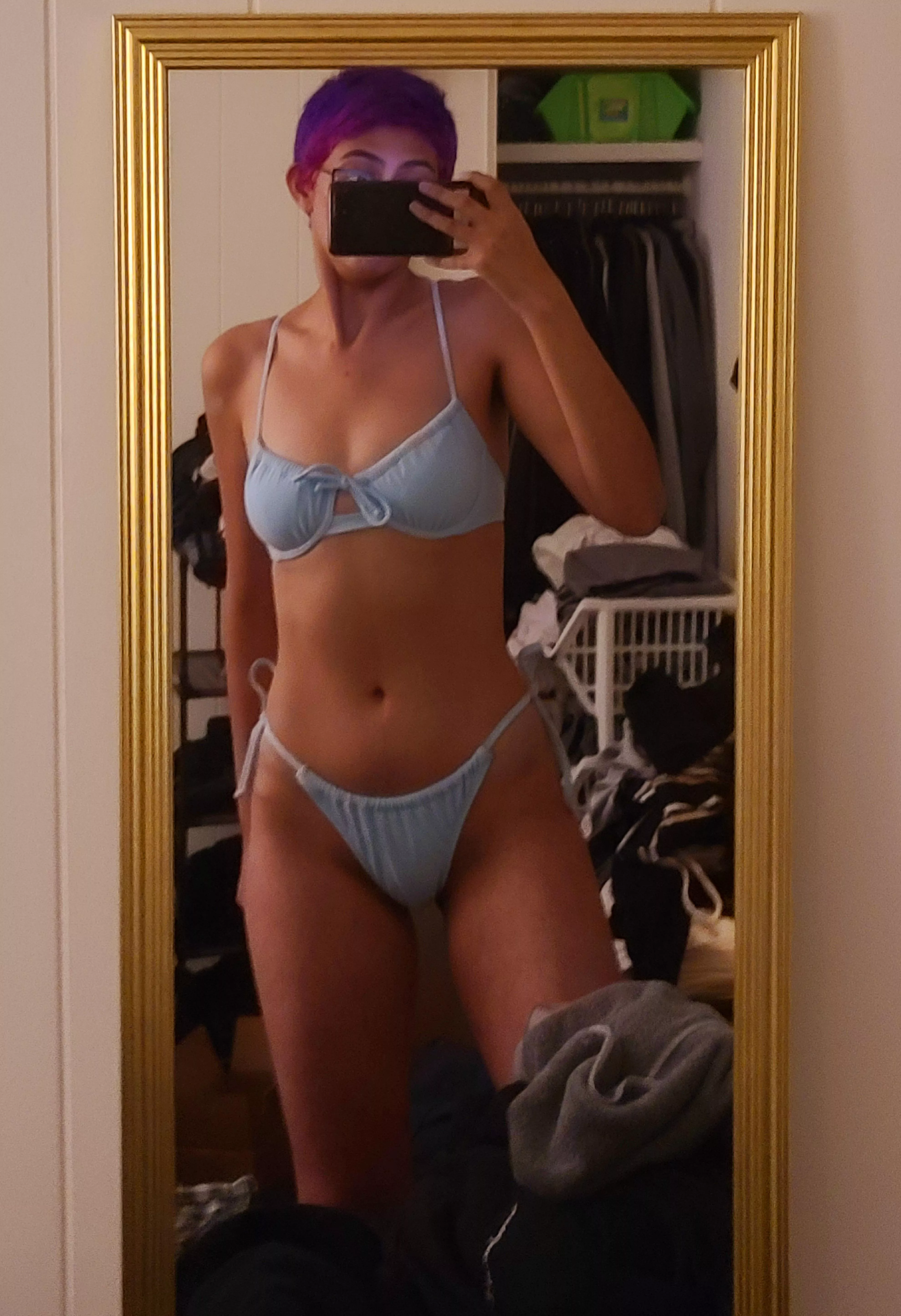 teeny blue bikini 🌊