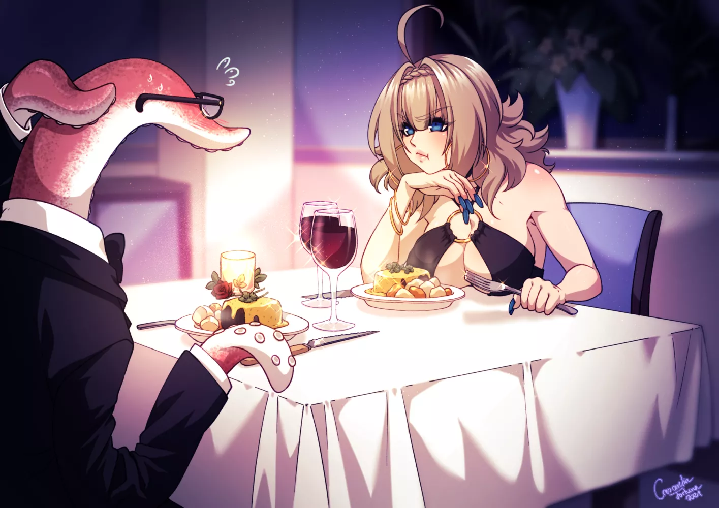 Tentacle Date Night by Nayuru (female)