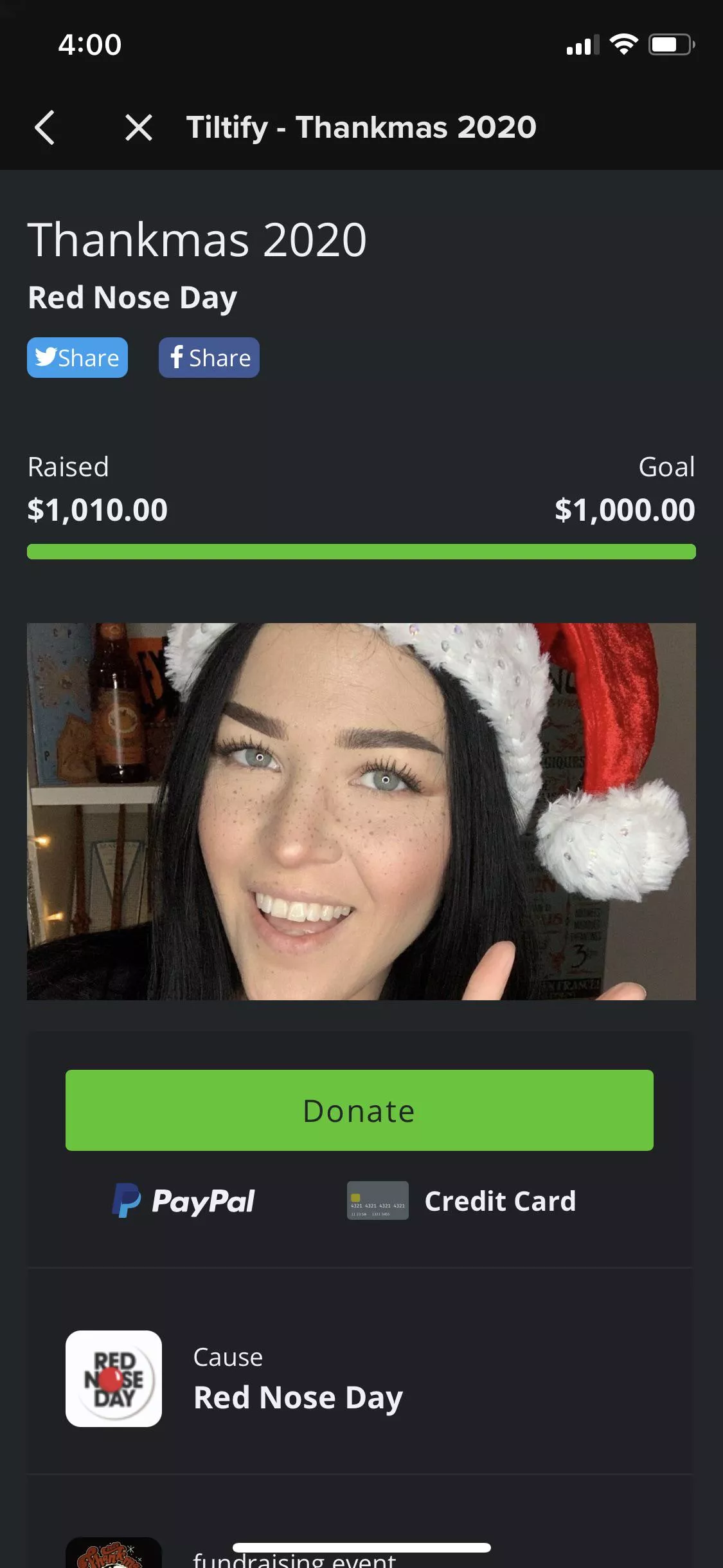 Thank you for helping me reach my goal! â¤ï¸â¤ï¸â¤ï¸ If youâ€™d still like to donate, the link is in the comments. Donations will be accepted until 12/20/20