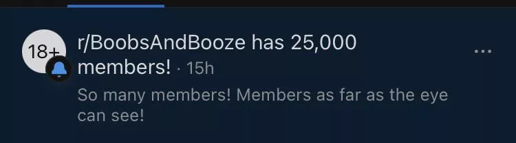 Thanks Boobs And Boozers for keeping this subreddit Boozy and Boobsy ðŸ˜Ž