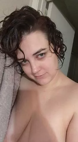 That post orgasm/post shower glow. Things got a little hot in more ways than one.